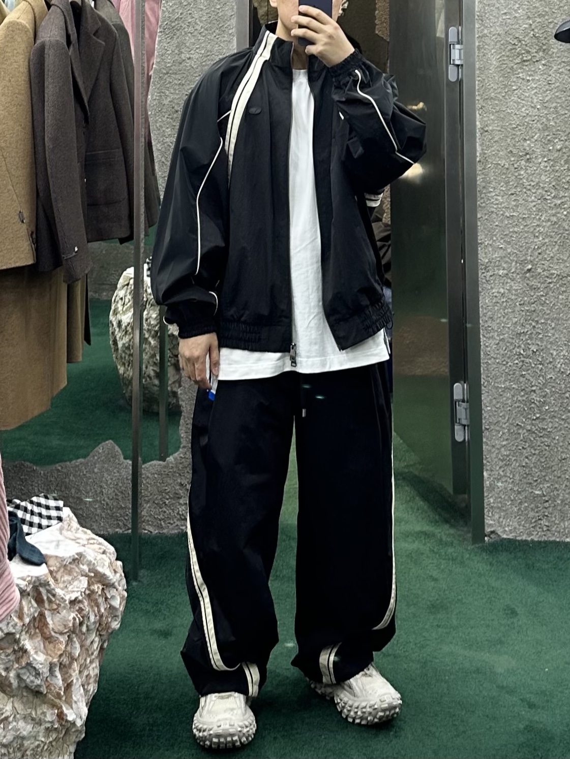 Ader Error Bashar Jumper Noir 착용 스타일 - 3