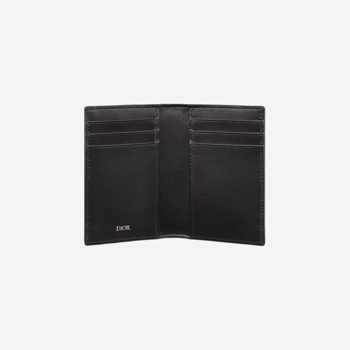 Bi-Fold Card Holder Black Dior Oblique Gravity Leather