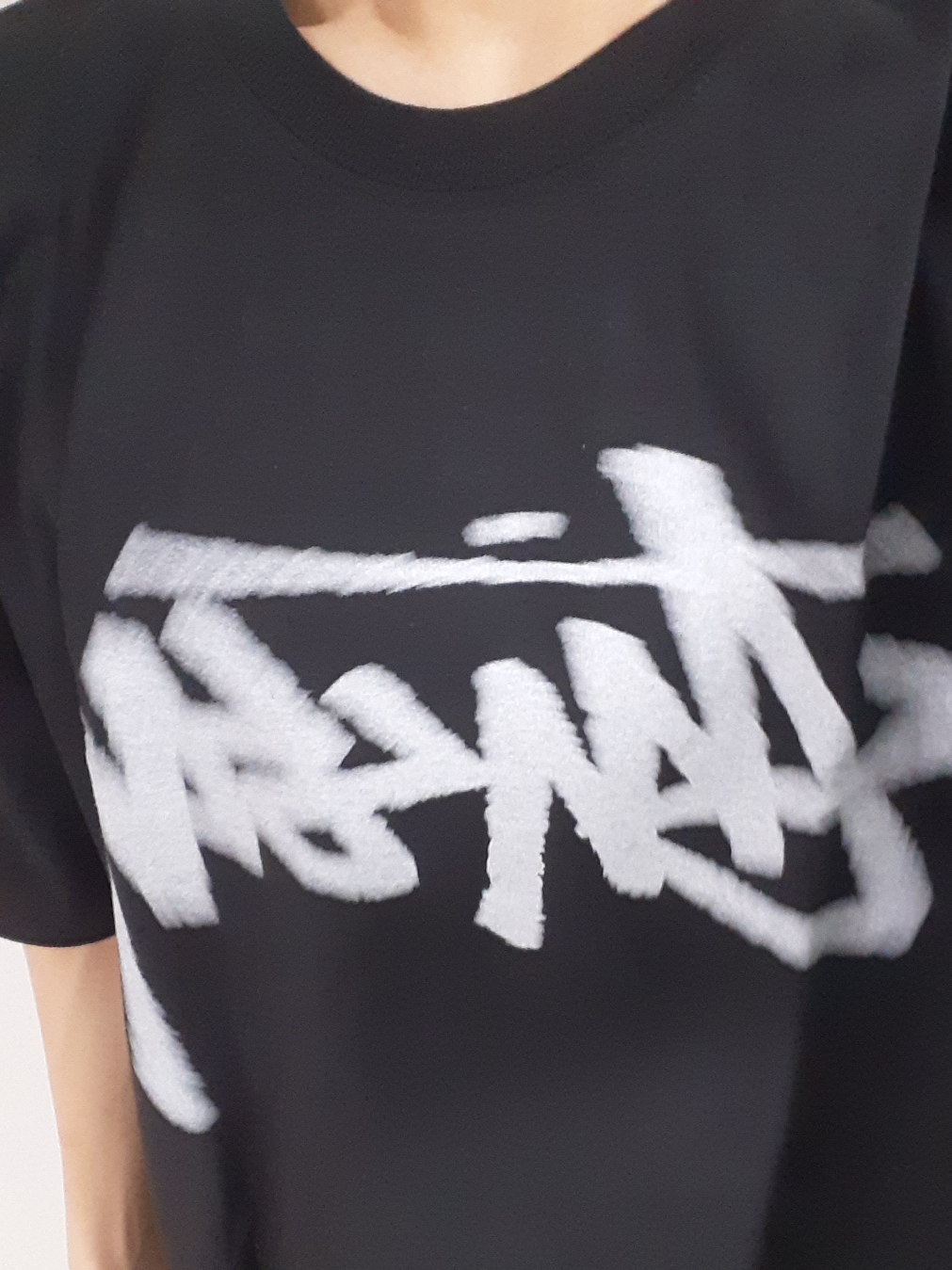 Stussy Dizzy Stock T-Shirt Black 착용 스타일