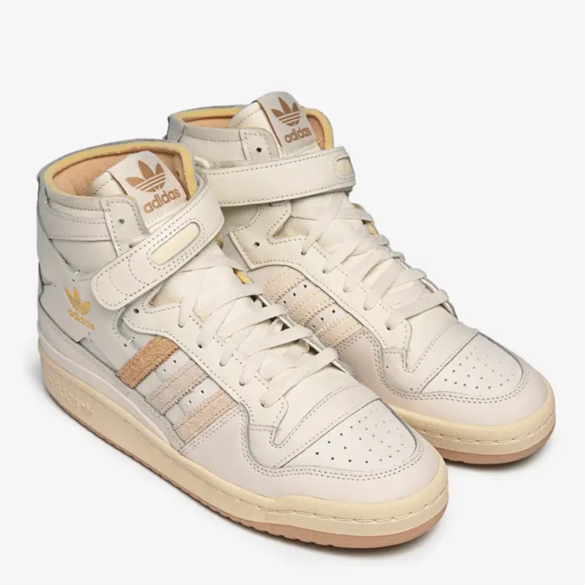 Adidas Forum 84 High Cloud White Magic Beige 착용 스타일