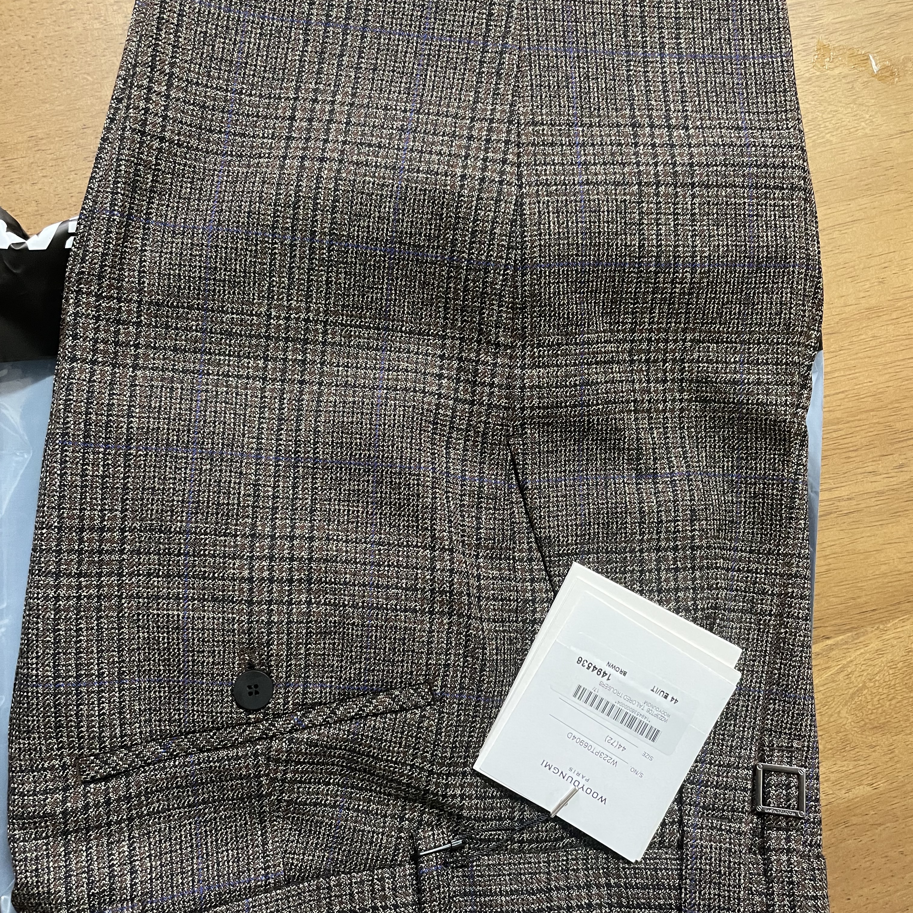 Wooyoungmi Wool Cabra Crop Trousers Brown - 22FW 착용 스타일
