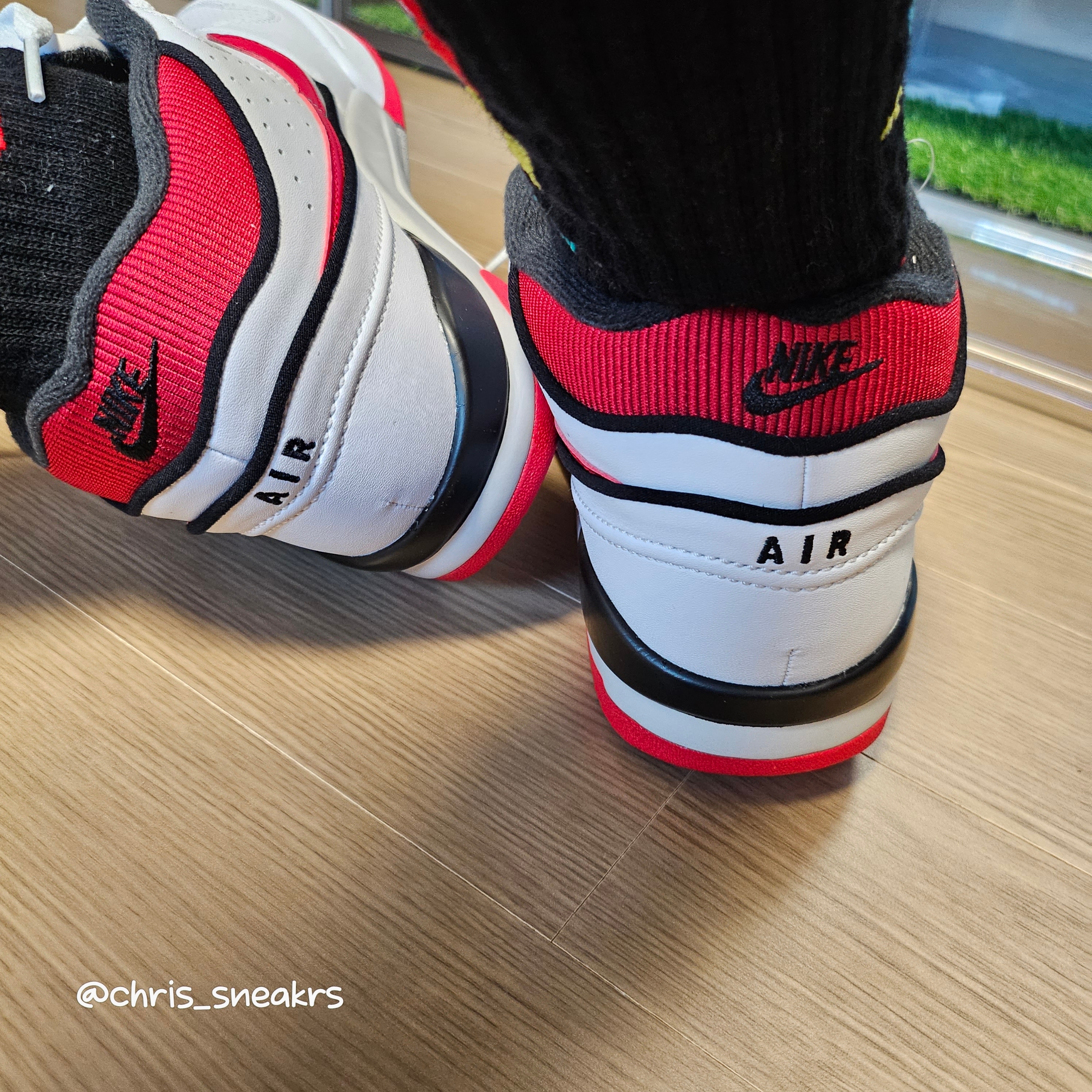Nike x Billie Eilish Air Alpha Force 88 Fire Red and White 착용 스타일 - 2