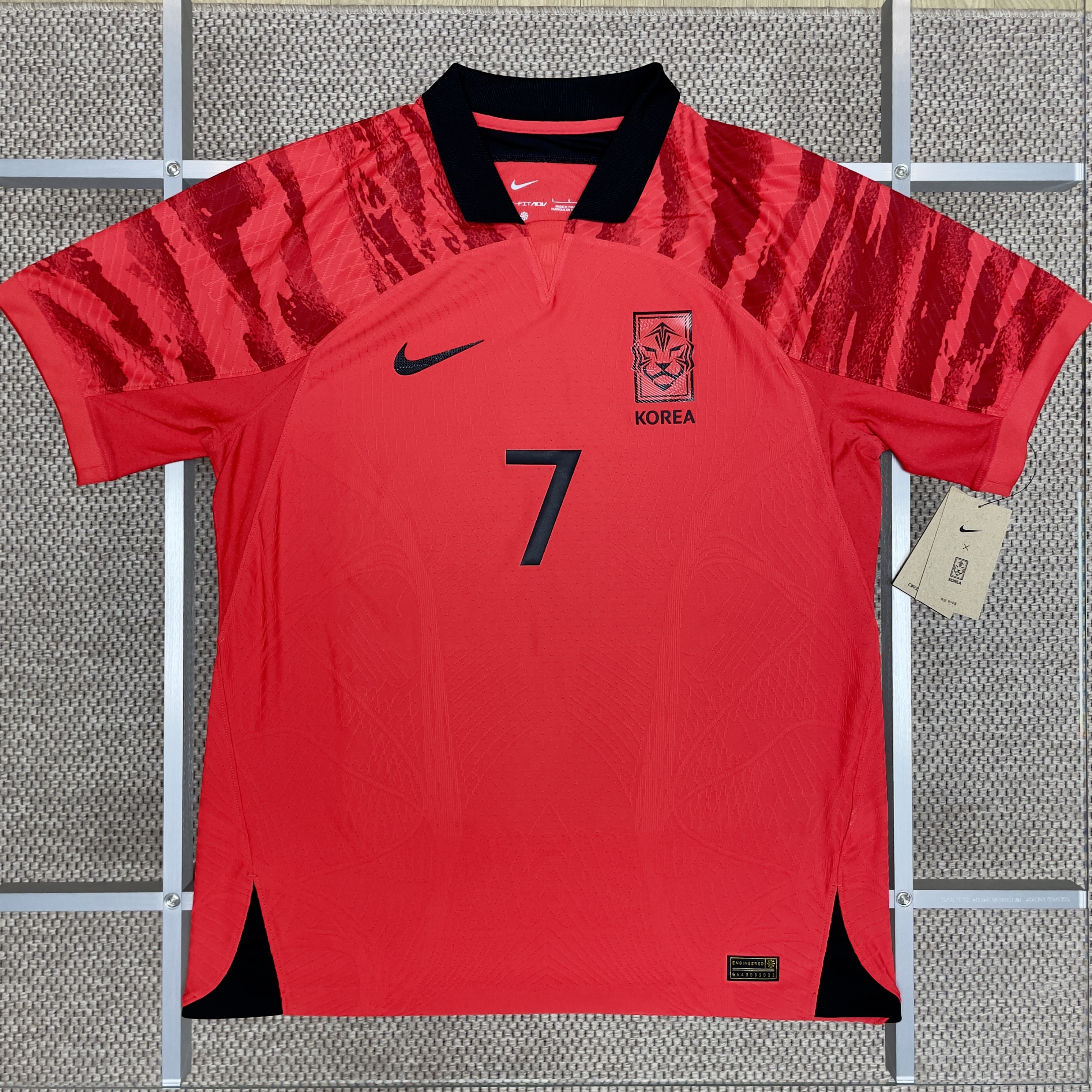 Nike Korea 2022/23 Dri-Fit ADV Match Home SS Jersey Global Red - US/EU (Non Marking Ver.) 착용 스타일 - 3