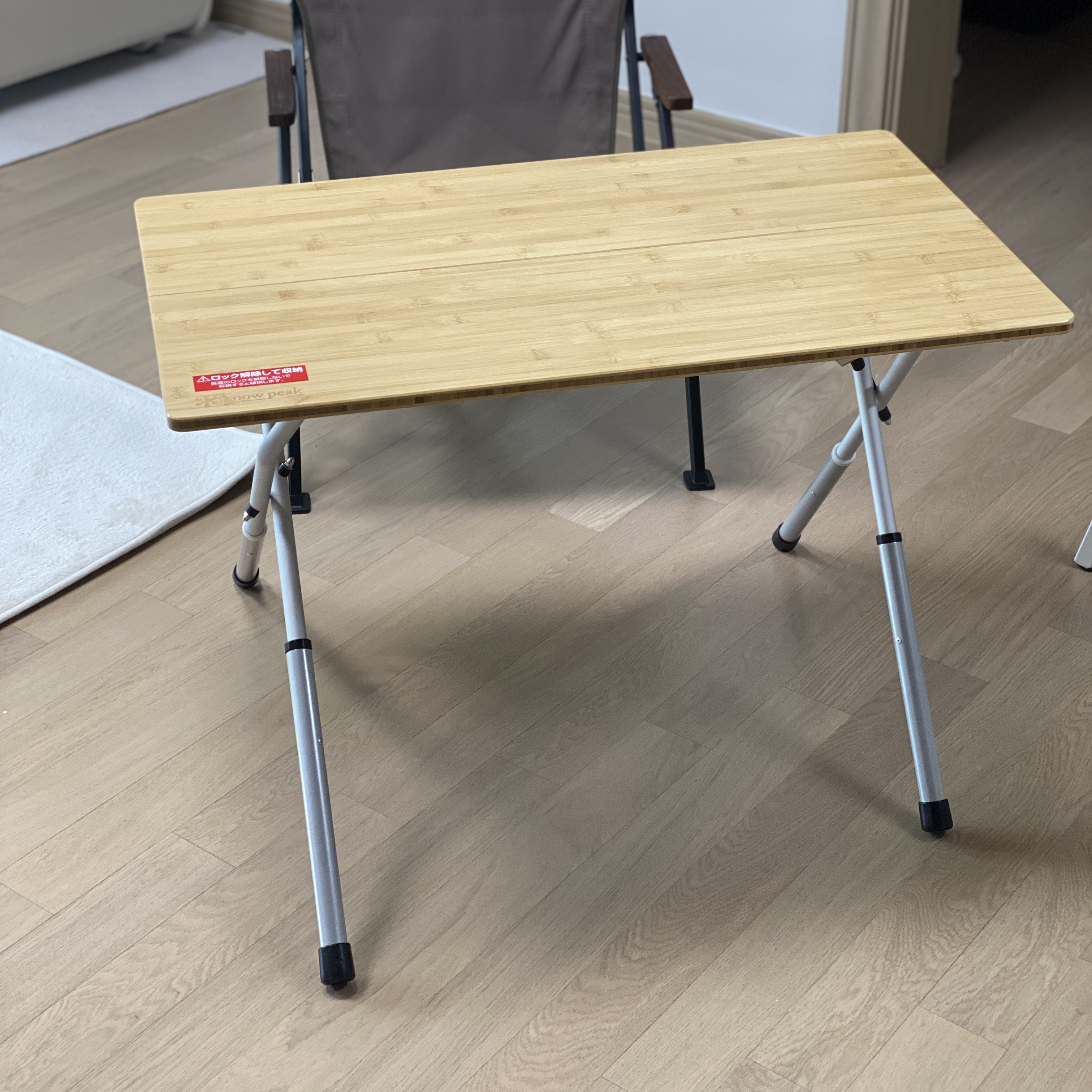 Snow Peak Single Action Low Table 착용 스타일