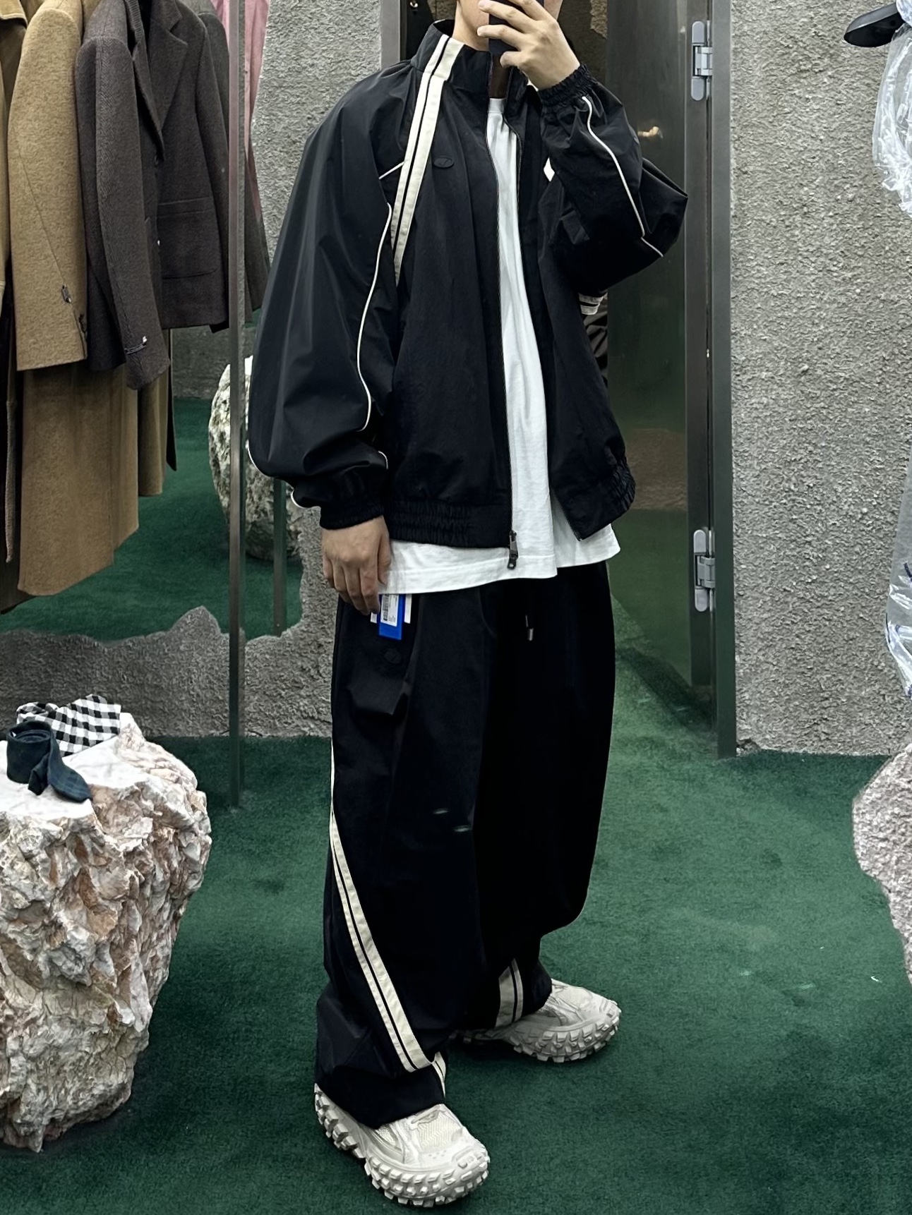Ader Error Bashar Jumper Noir 착용 스타일 - 1