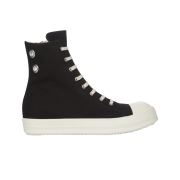 Rick Owens Drkshdw Cotton Zipper Sneakers Black Milk