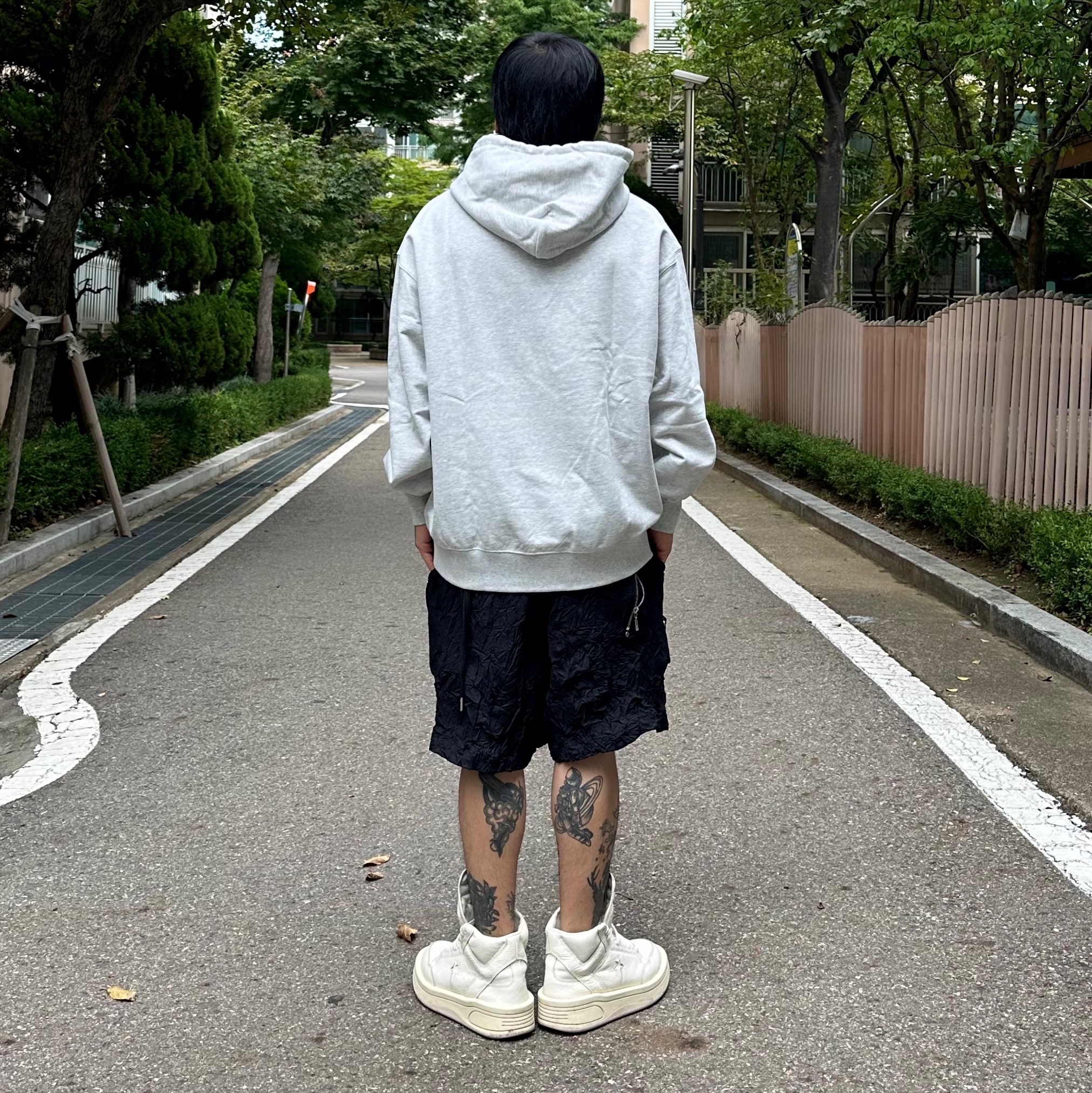 Converse x Drkshdw Turbowpn Egret 착용 스타일 - 2