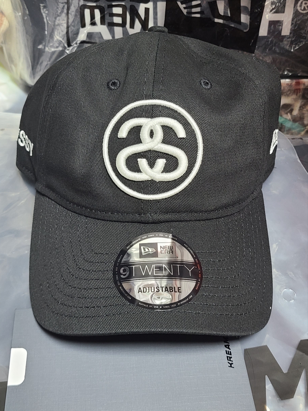 Stussy SS Link 9Twenty Cap Black 착용 스타일 - 3