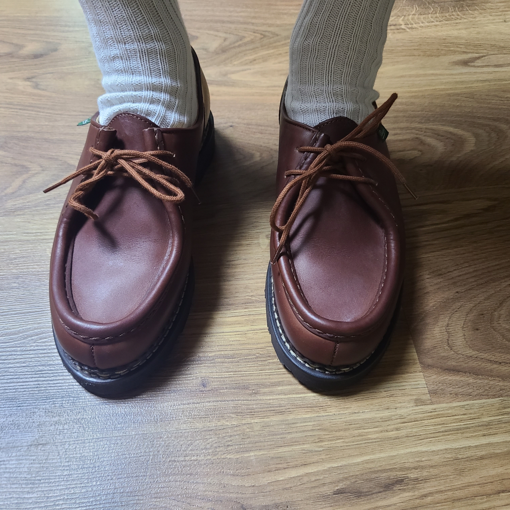 Paraboot Michael Lisse Marron 착용 스타일