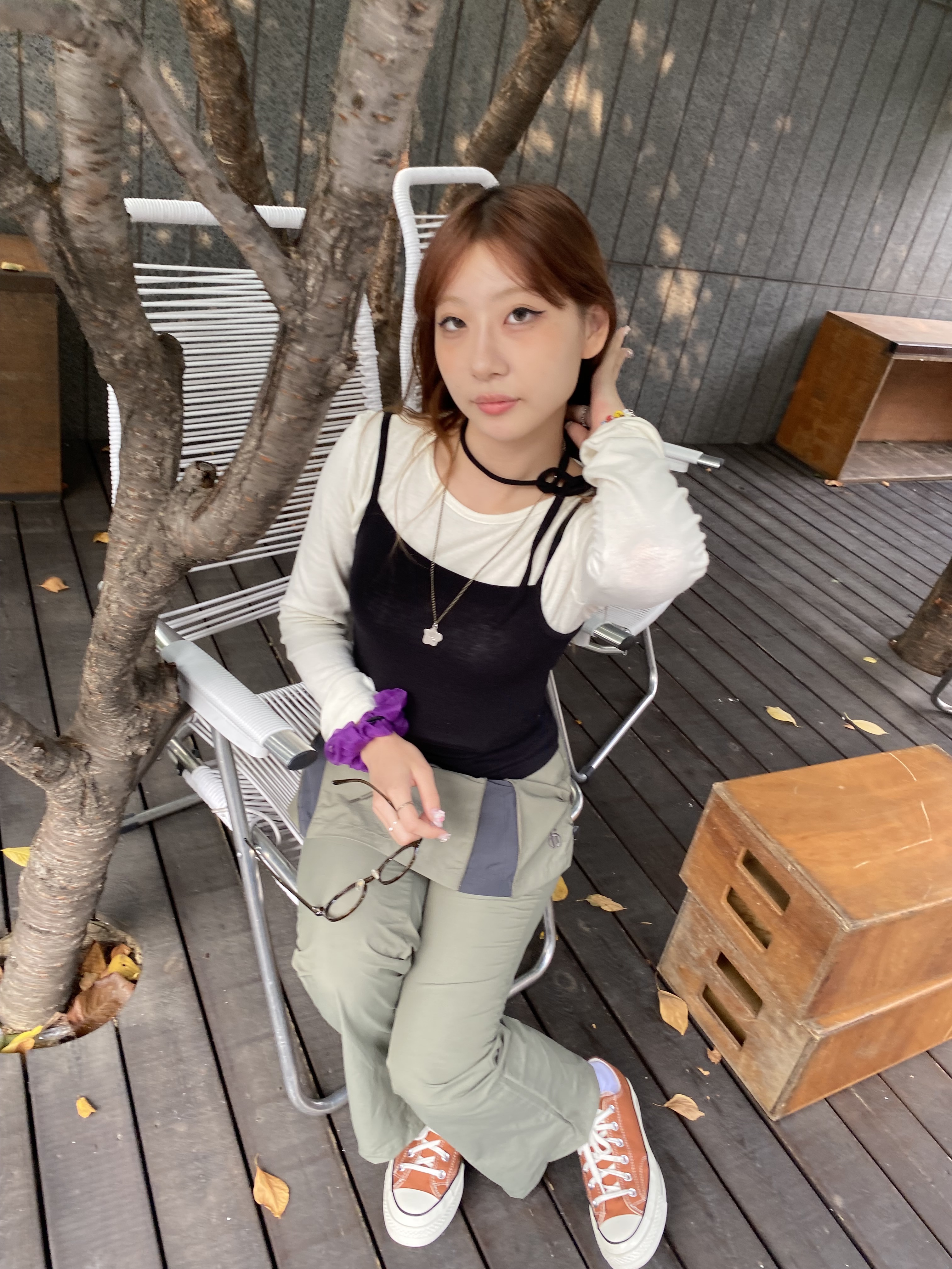 Converse Chuck 70 Ox Seasonal Canvas Fire Pit 착용 스타일 - 1