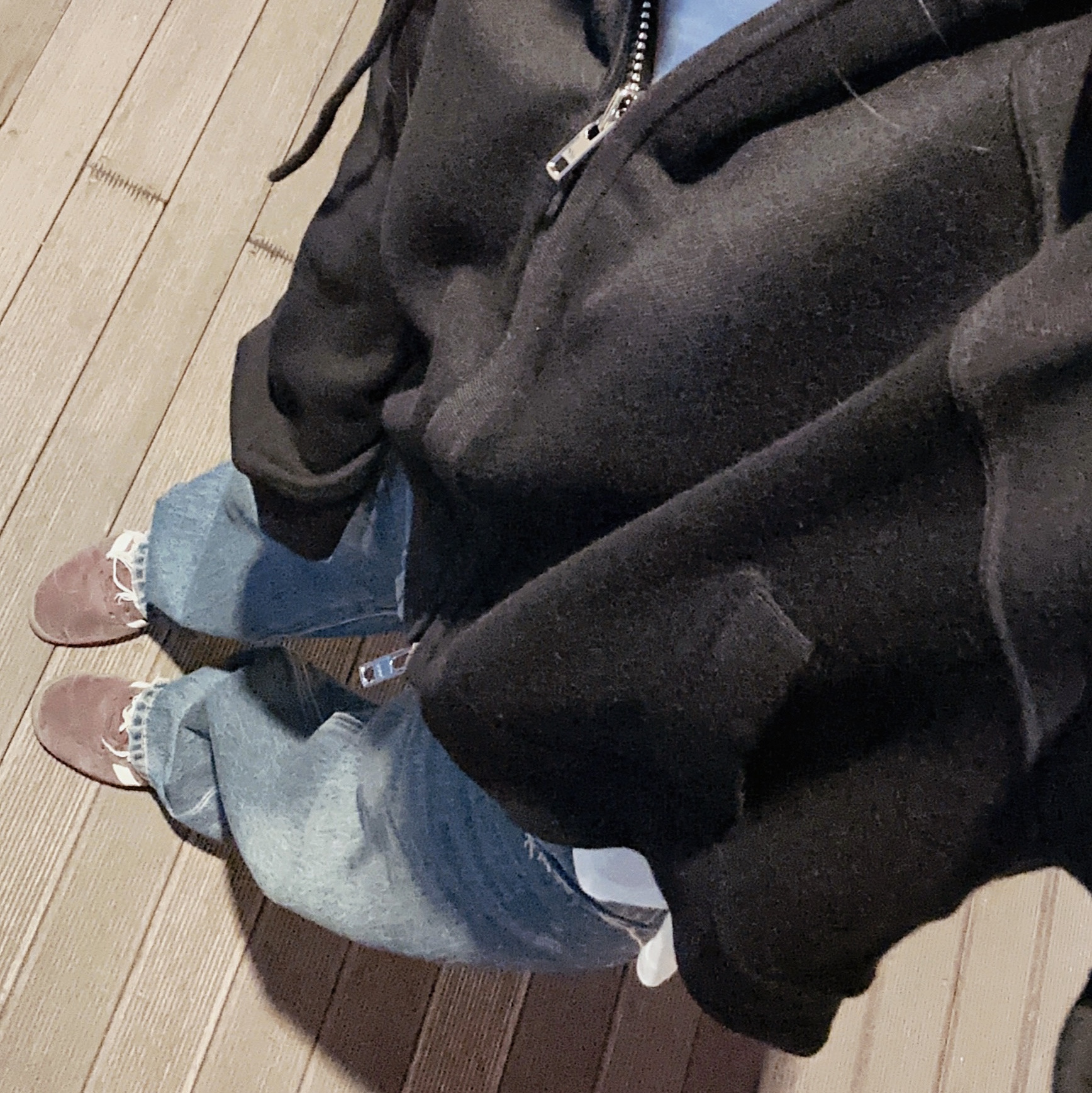 (W) Adidas Gazelle Shadow Brown 착용 스타일