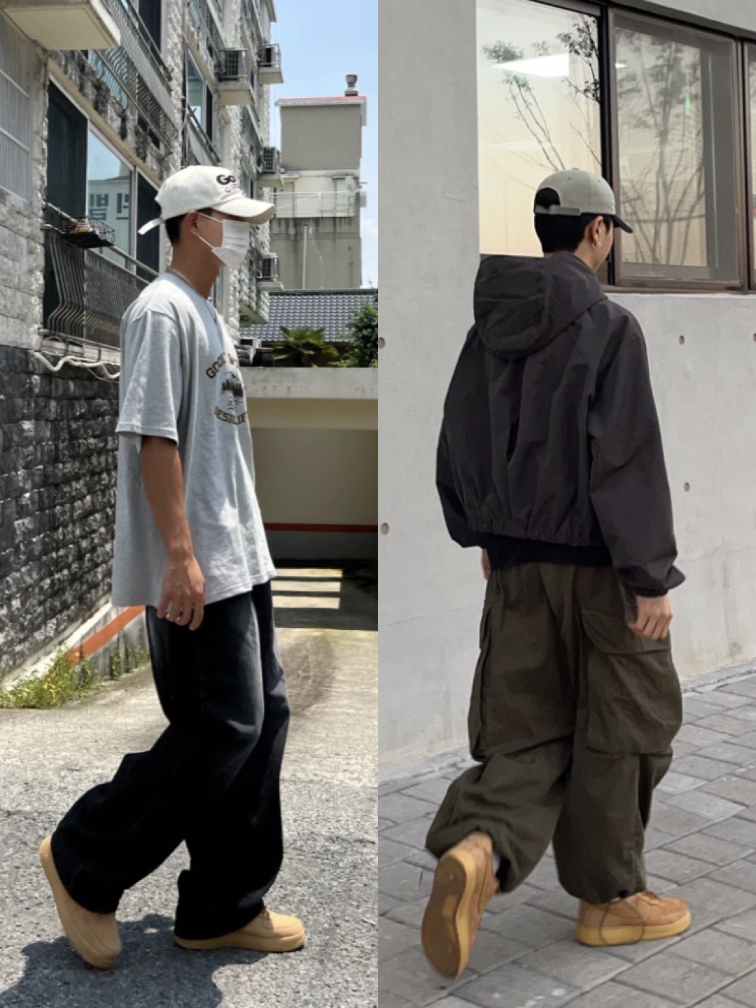 Nike Air Force 1 '07 WB Flax, Nike Air Force 1 Mid '07 WB Flax 착용 스타일 - 3