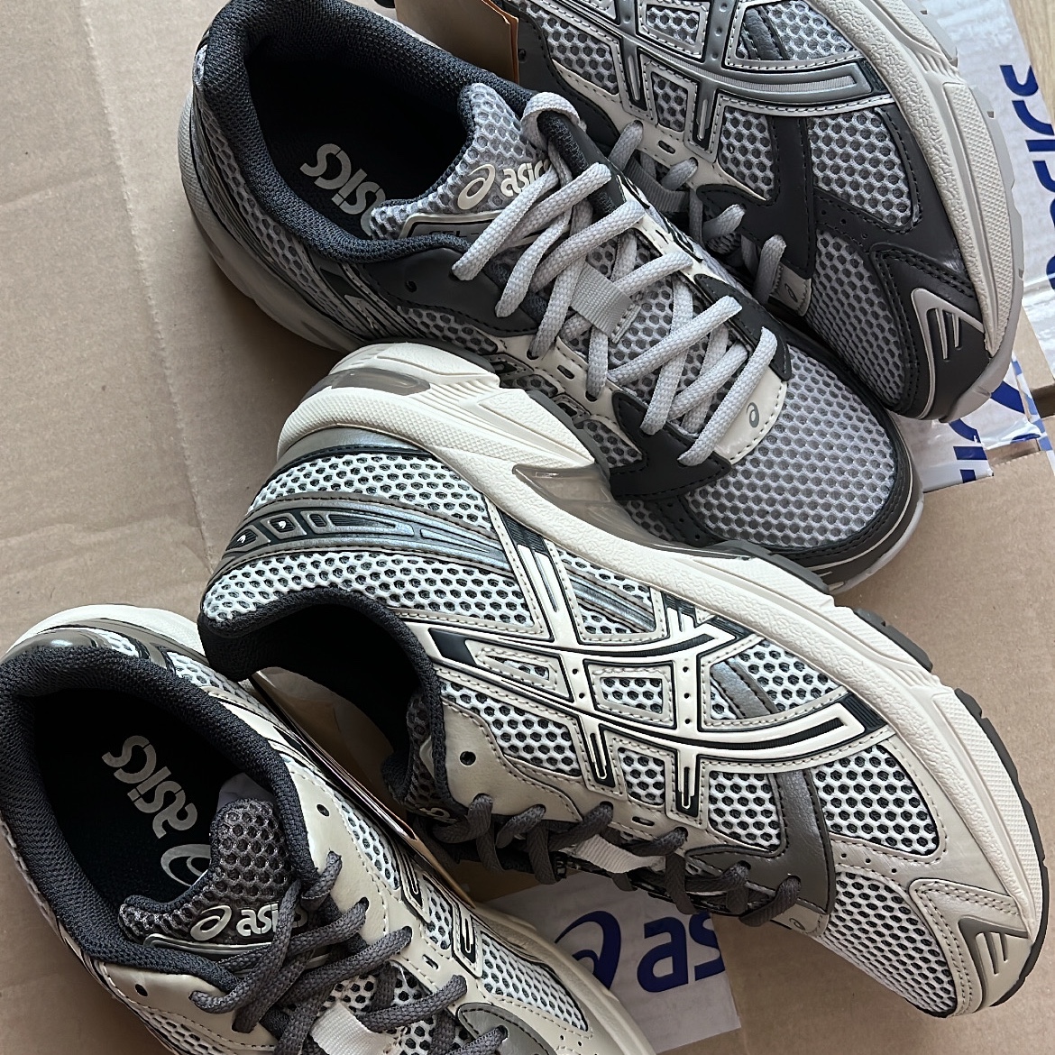 Asics Gel-1130 Birch Dark Taupe - Korea Exclusive, Asics Gel-1130 Oyster Grey Clay Grey 착용 스타일