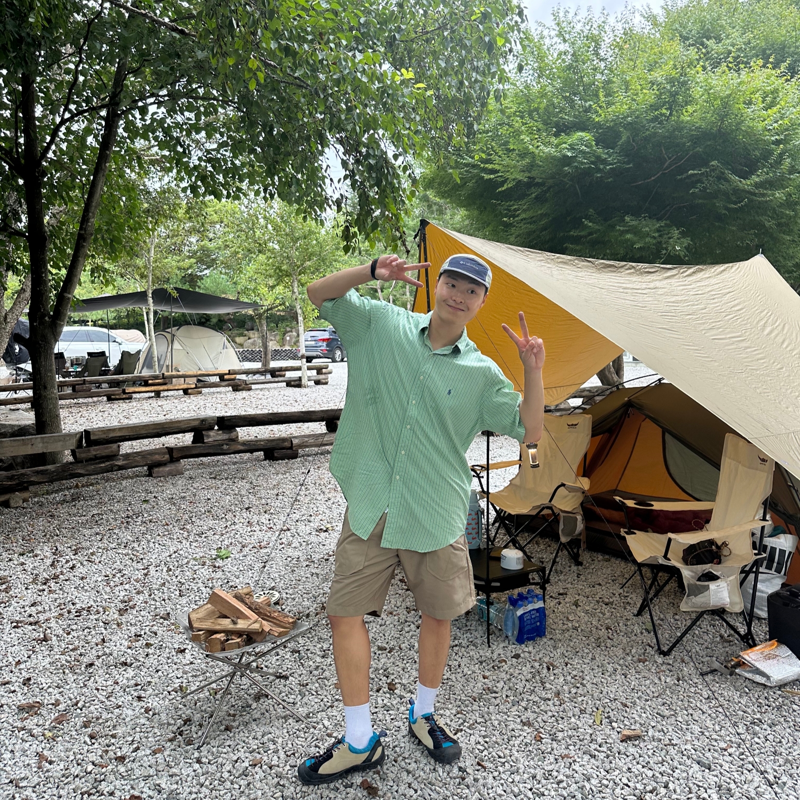 Keen Jasper Rocks SP Sneakers Beige 착용 스타일
