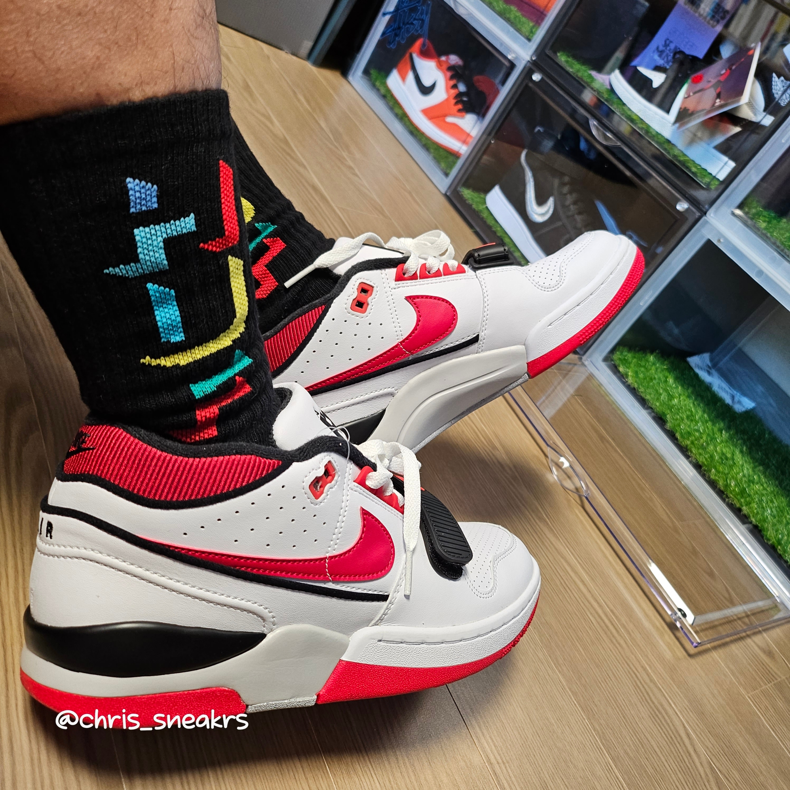 Nike x Billie Eilish Air Alpha Force 88 Fire Red and White 착용 스타일 - 1