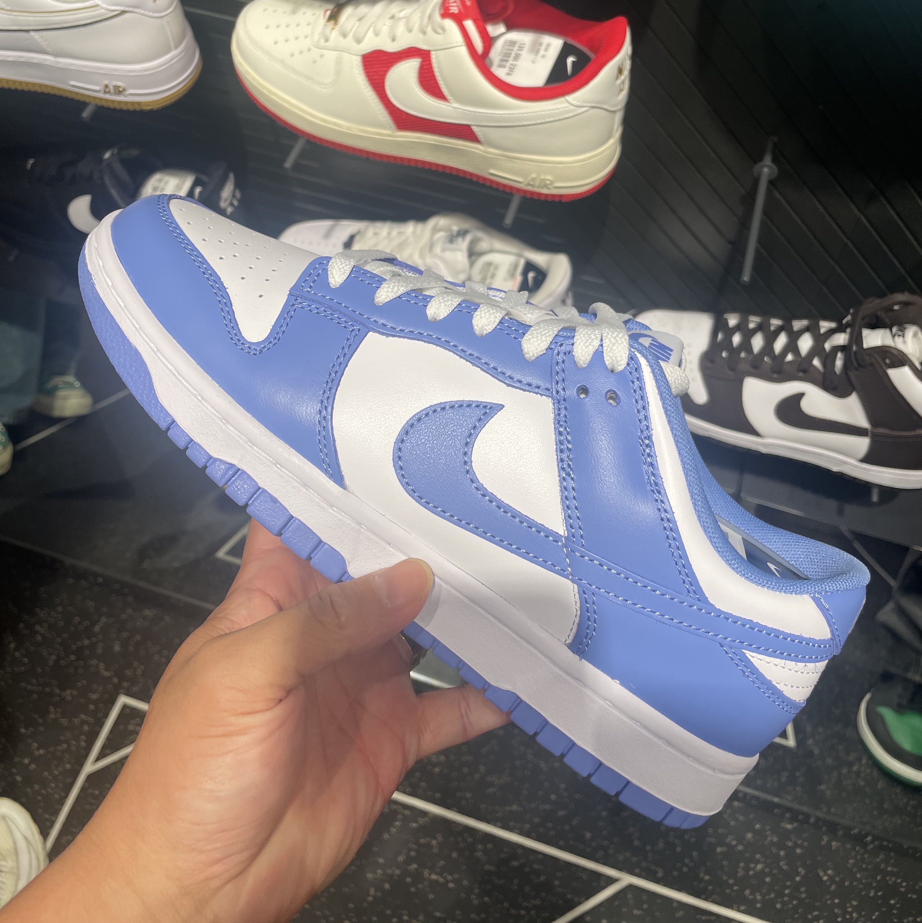 Nike Dunk Low Retro White Polar Blue 착용 스타일