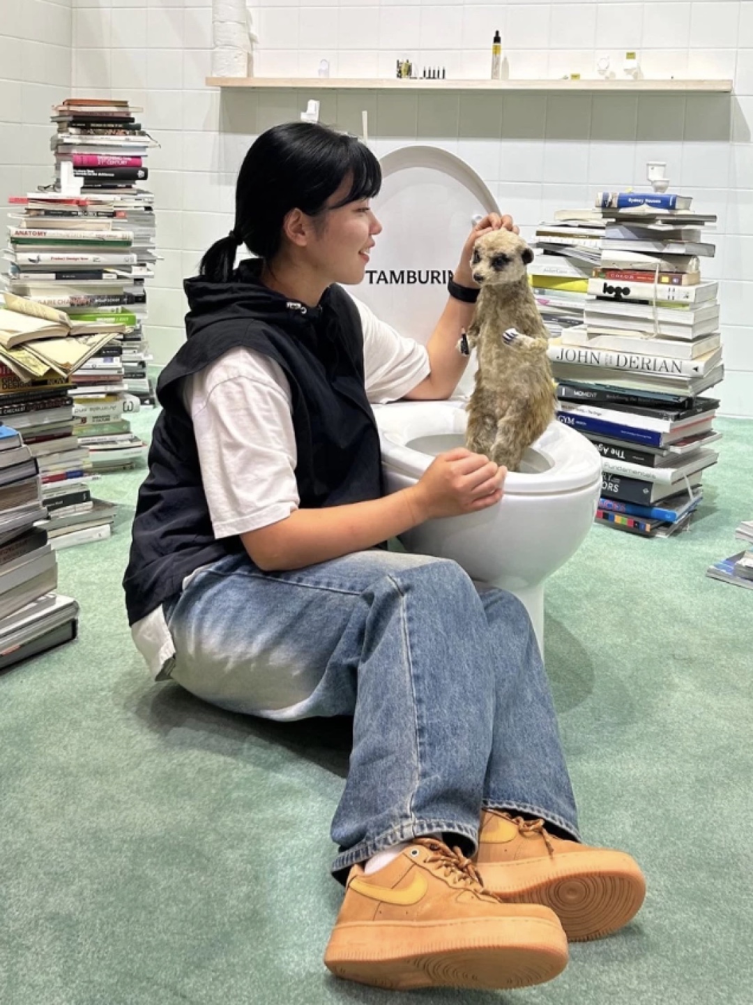 Nike Air Force 1 '07 WB Flax, Nike Air Force 1 Mid '07 WB Flax 착용 스타일 - 4