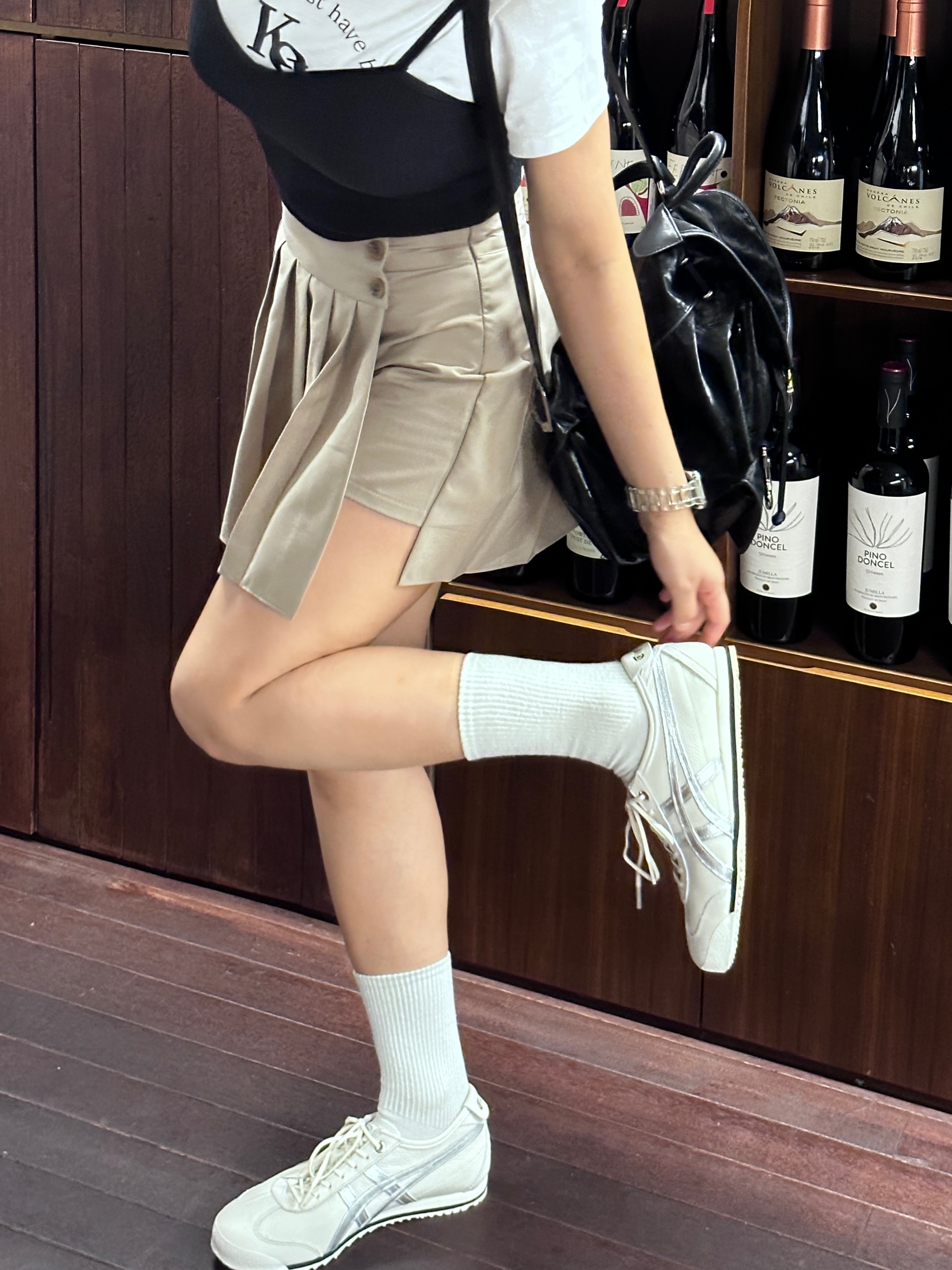 Onitsuka Tiger Mexico 66 SD Birch Silver 착용 스타일 - 1