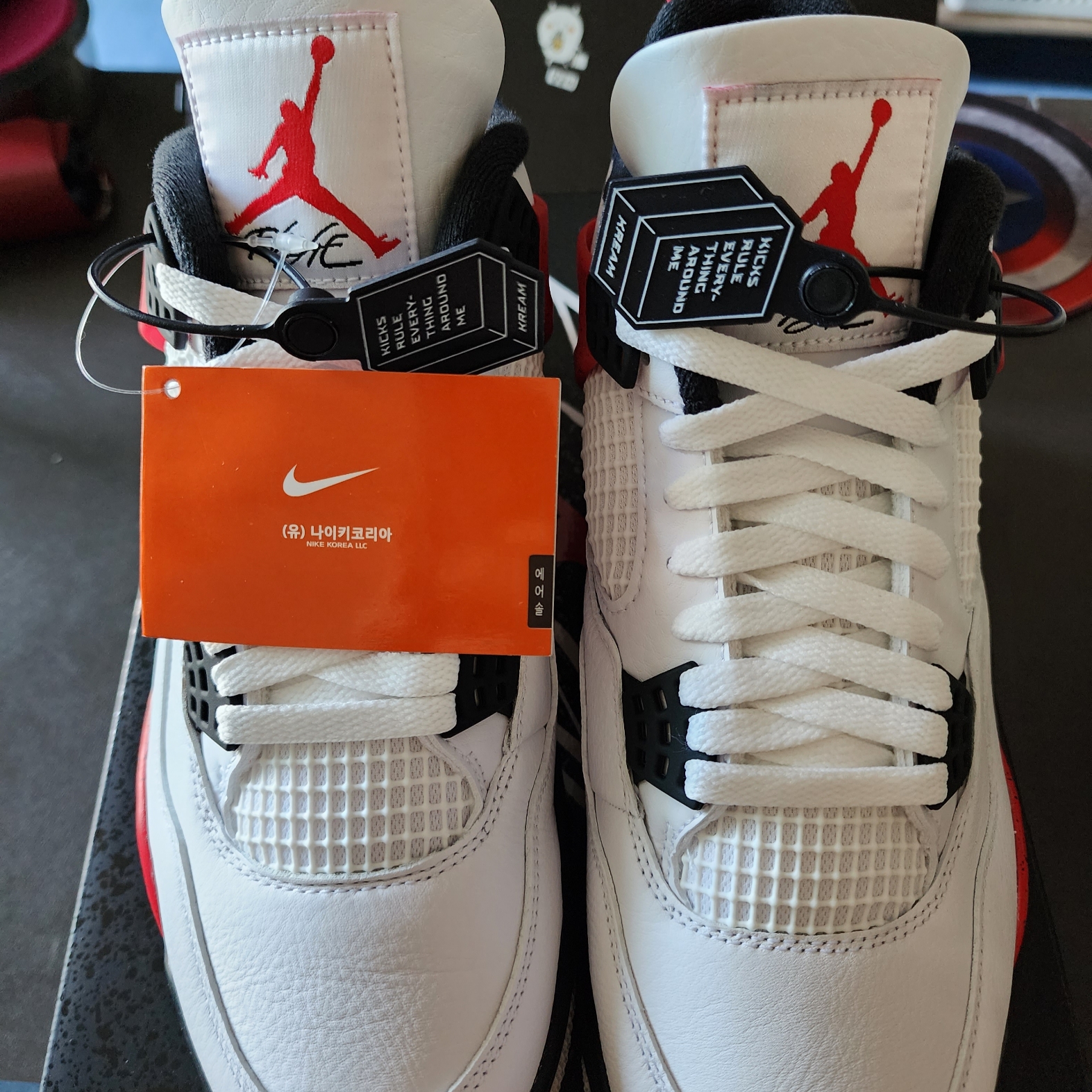 Jordan 4 Retro Red Cement 착용 스타일 - 4