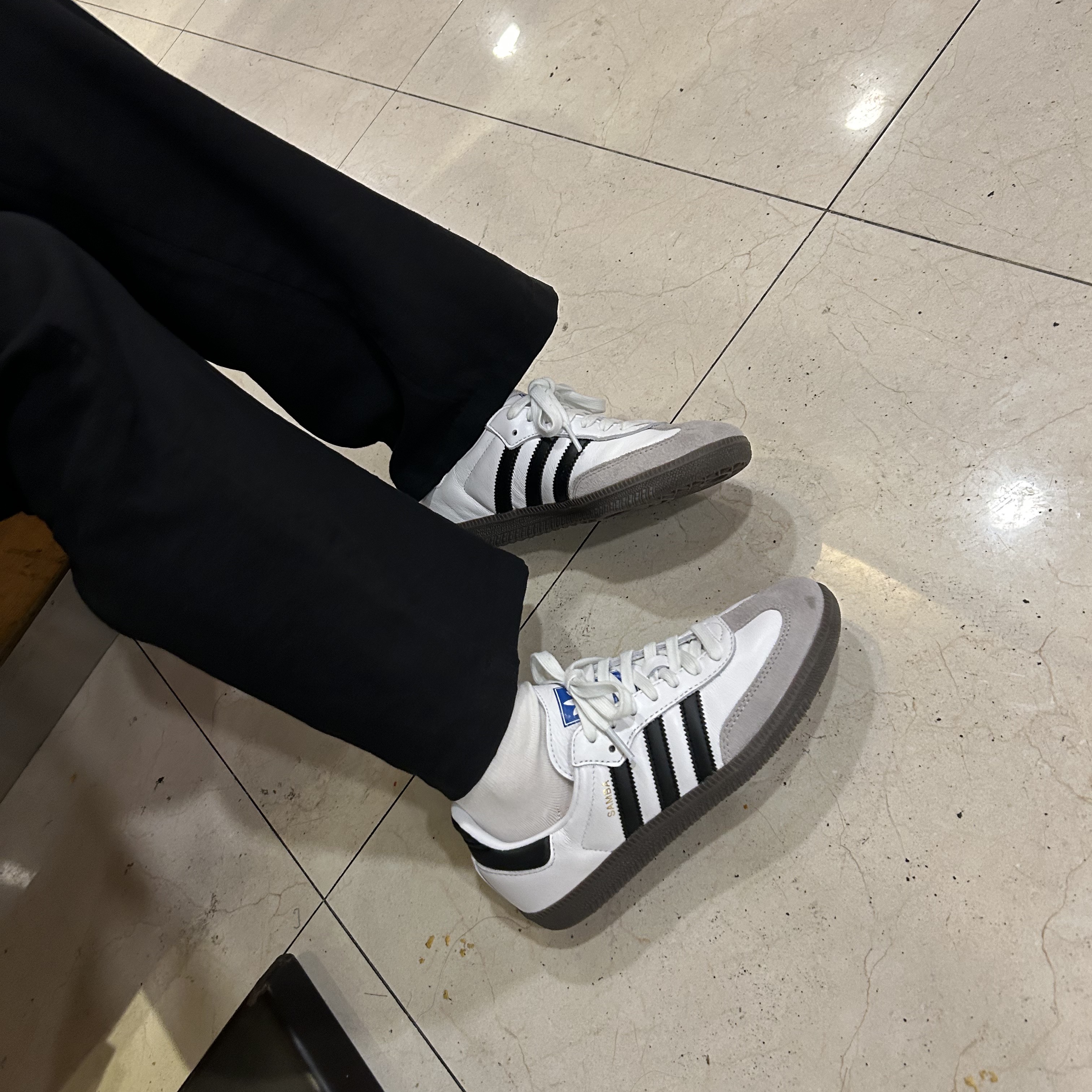 Adidas Samba OG Cloud White 착용 스타일