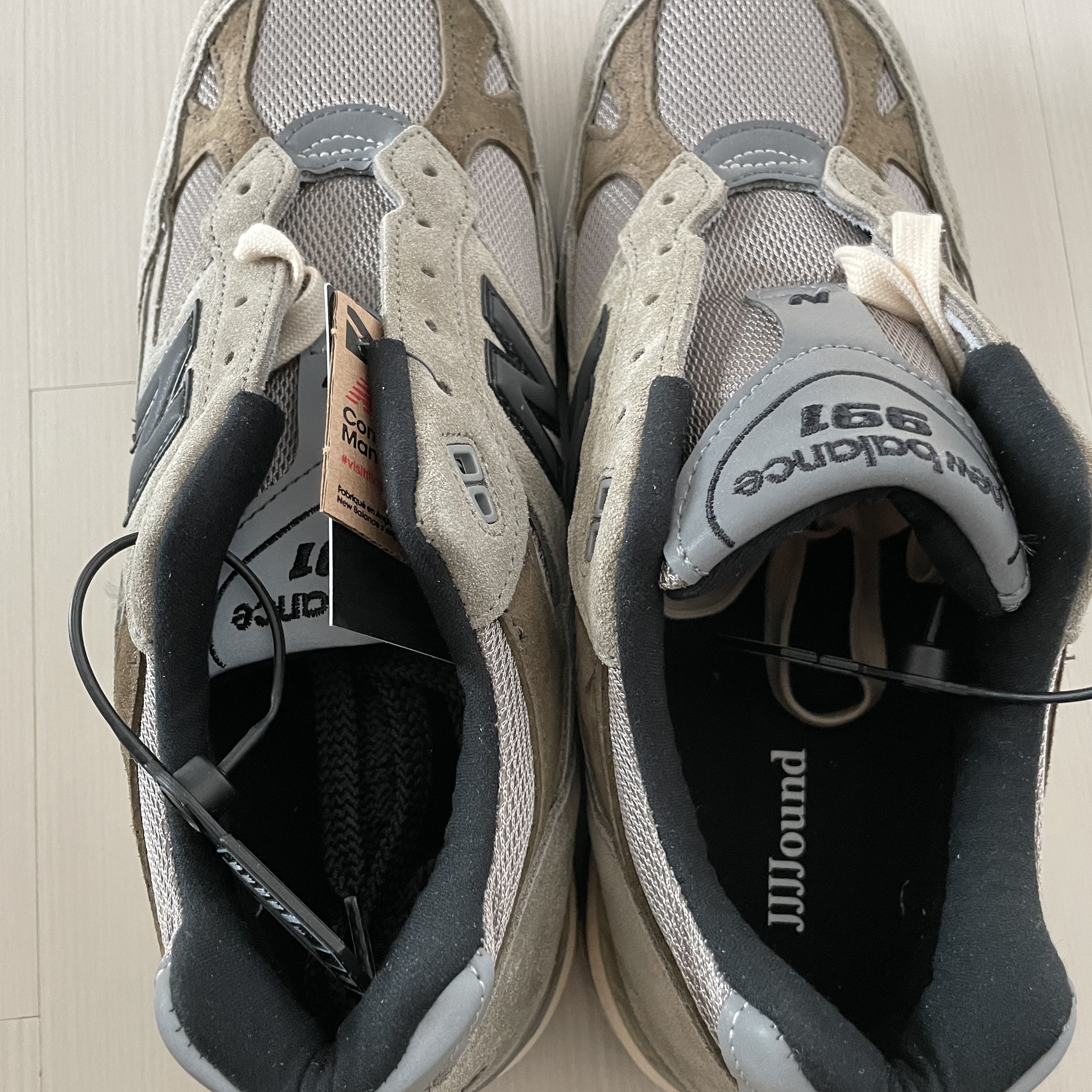 New Balance x JJJJound 991 Made in UK Grey 착용 스타일 - 3