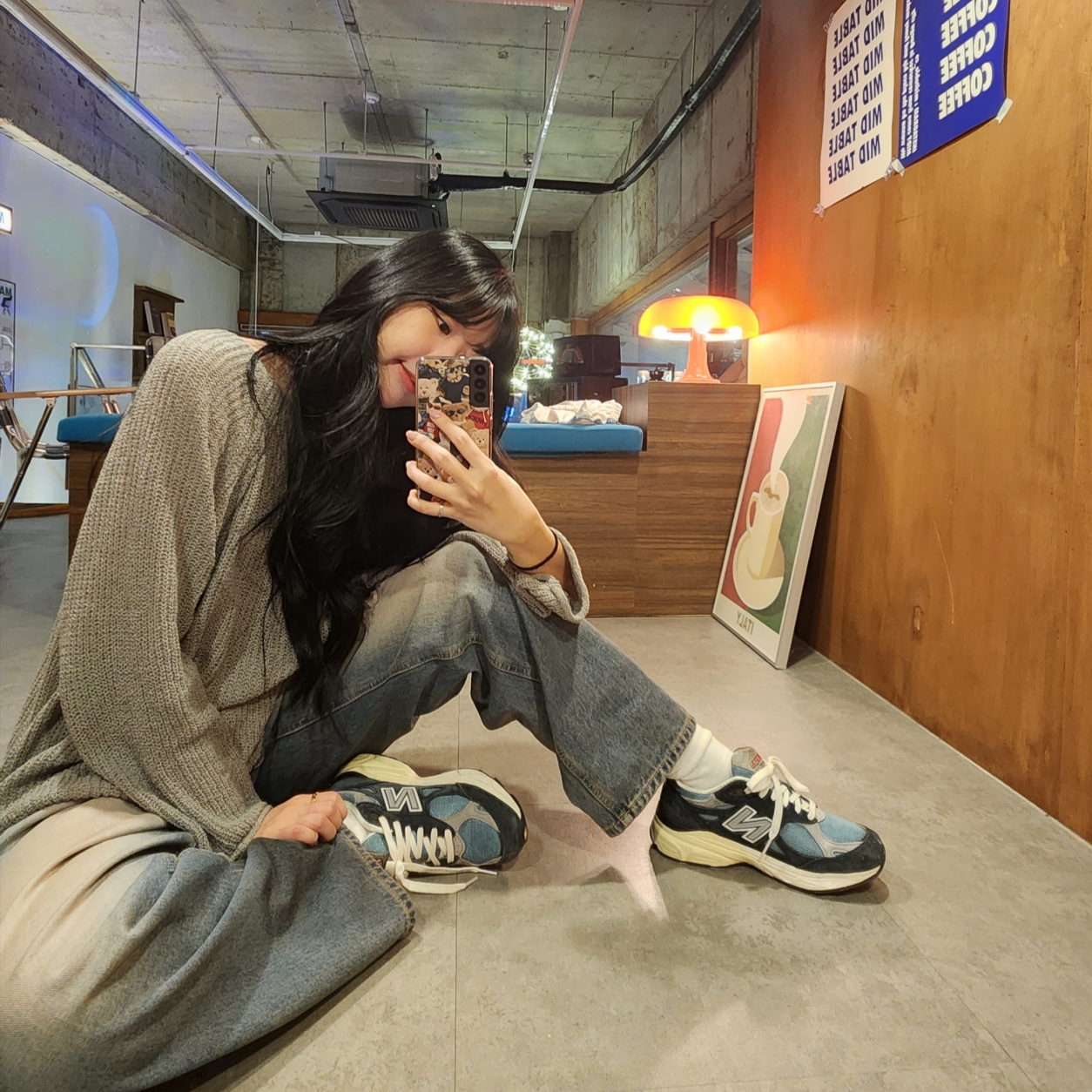New Balance 990v3 Made in USA Navy Spring Tide 착용 스타일 - 2