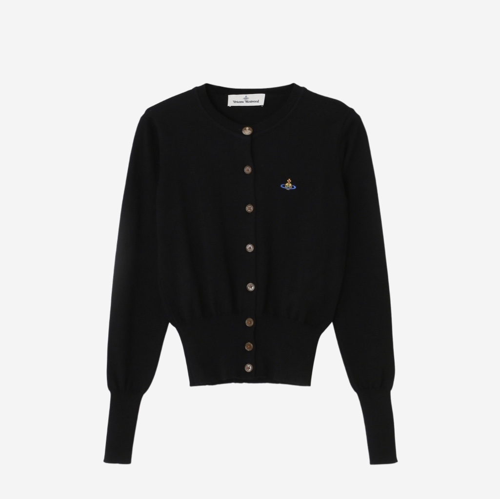 (W) Vivienne Westwood Bea Cardigan Black 착용 스타일