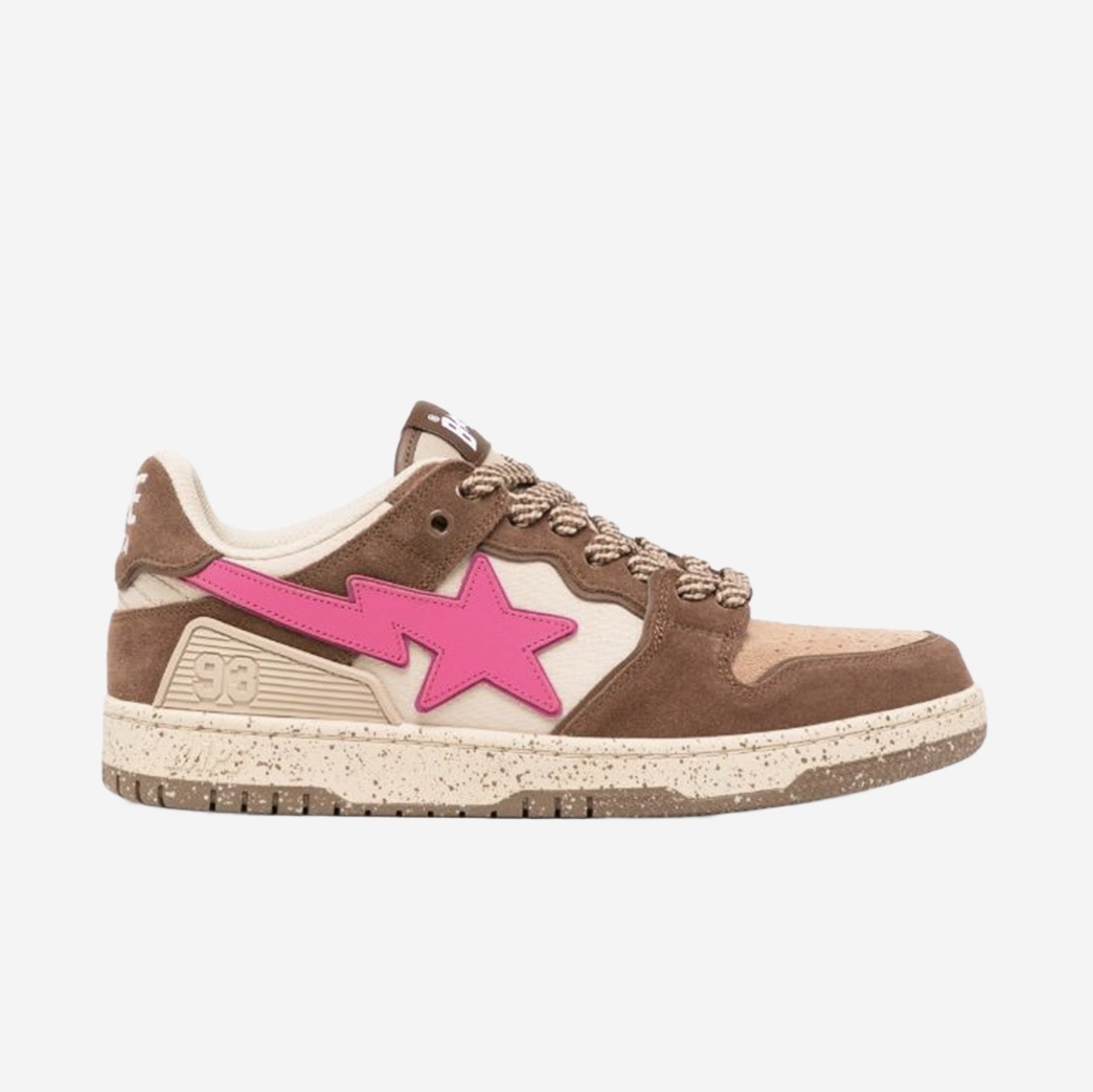 BAPE Bape SK8 Sta Low #6 Brown Pink 착용 스타일