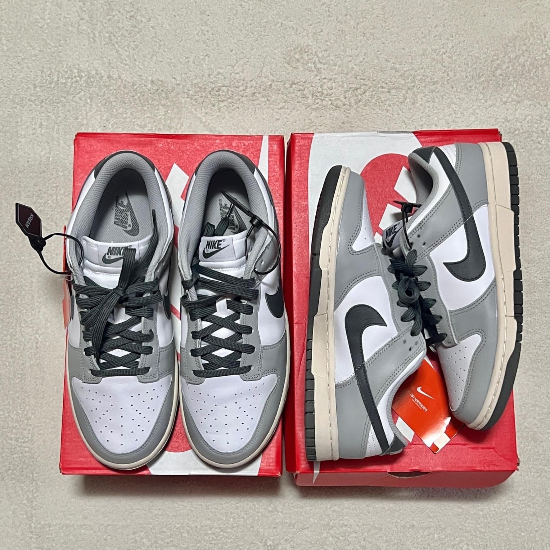 (W) Nike Dunk Low Light Smoke Grey 착용 스타일