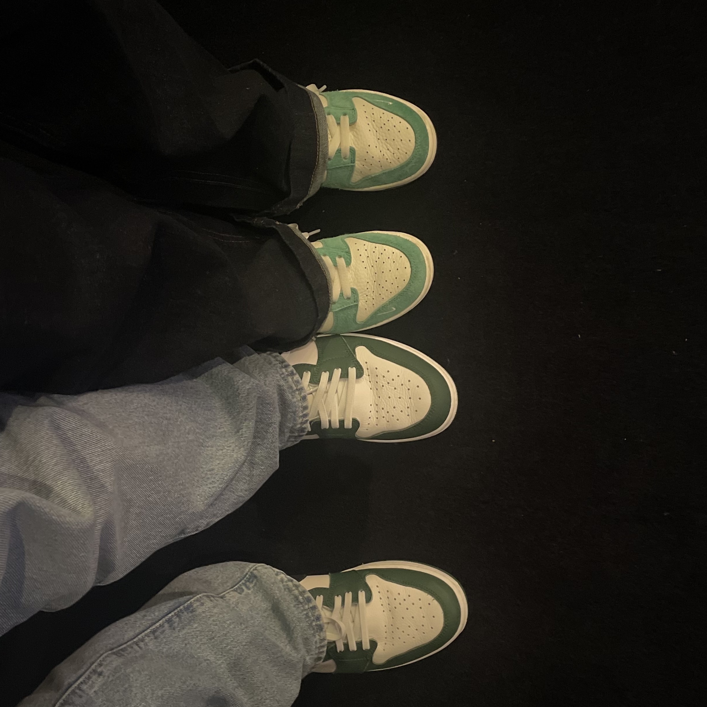 Nike x Kasina Dunk Low Road Sign - Kasina Exclusive, Jordan 1 Retro High OG Gorge Green 착용 스타일 - 2