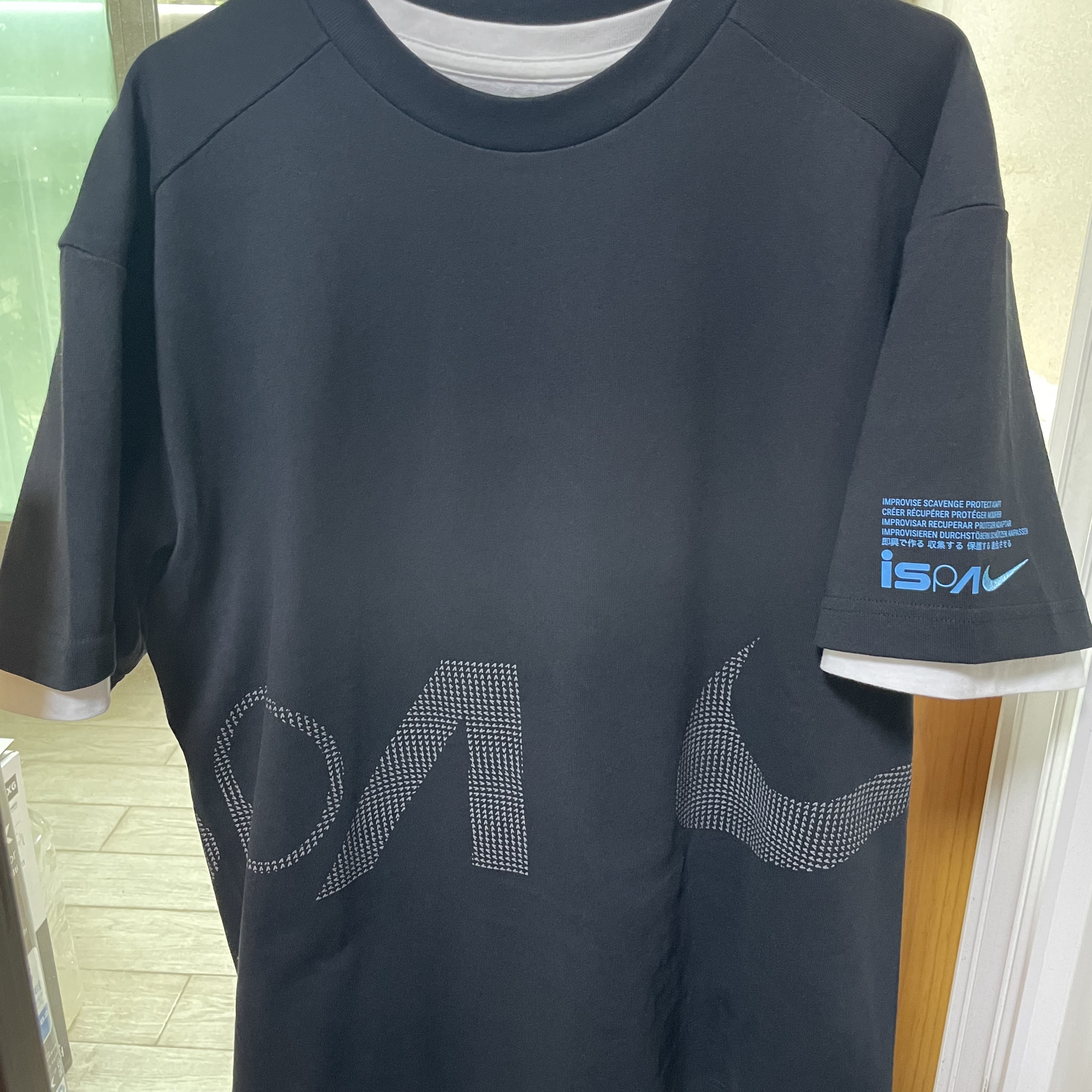 Nike ISPA T-Shirt Black - Asia 착용 스타일