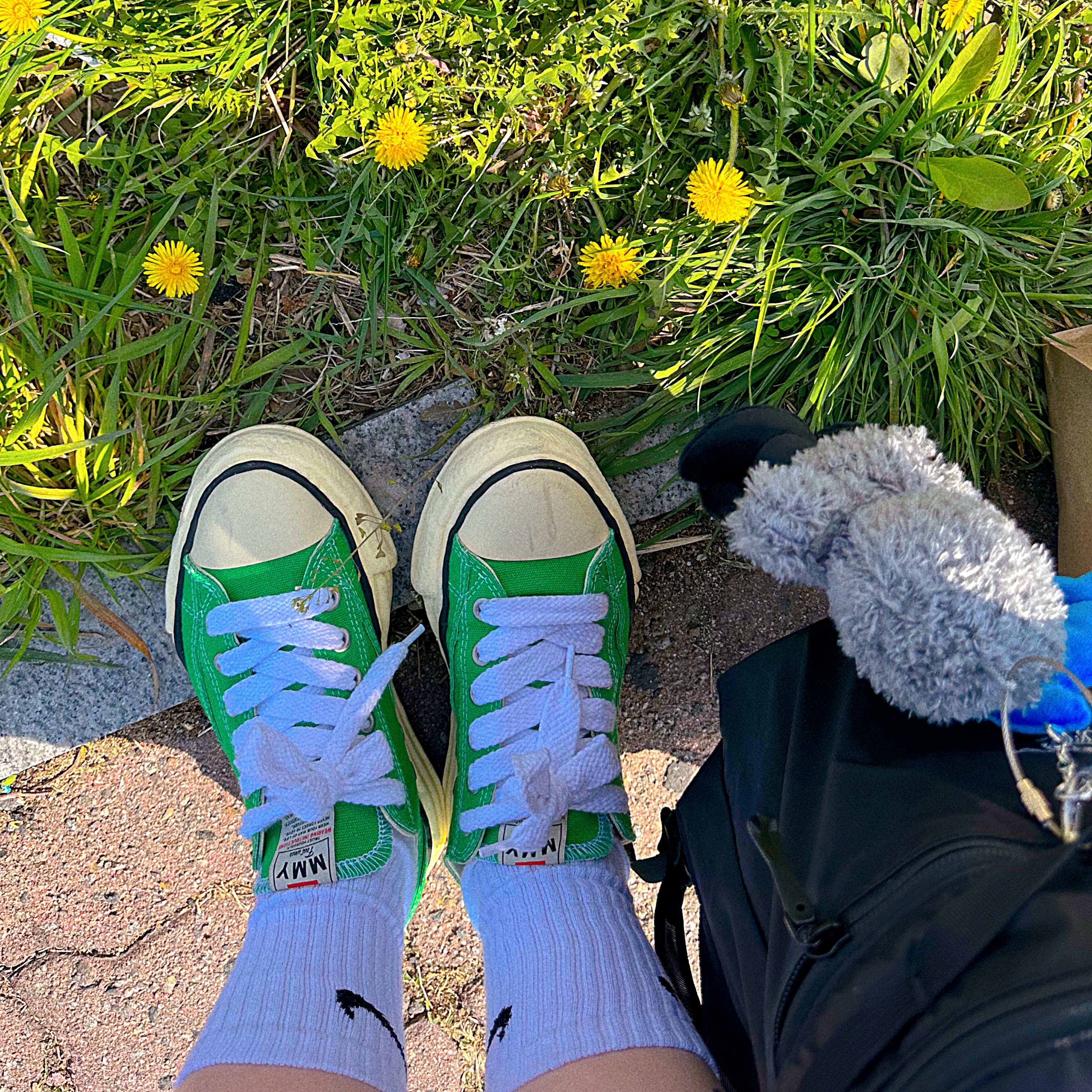 Maison Mihara Yasuhiro Peterson VL OG Sole Canvas Low-top Sneakers Green, Arc'teryx Heliad 15 Backpack Black 착용 스타일