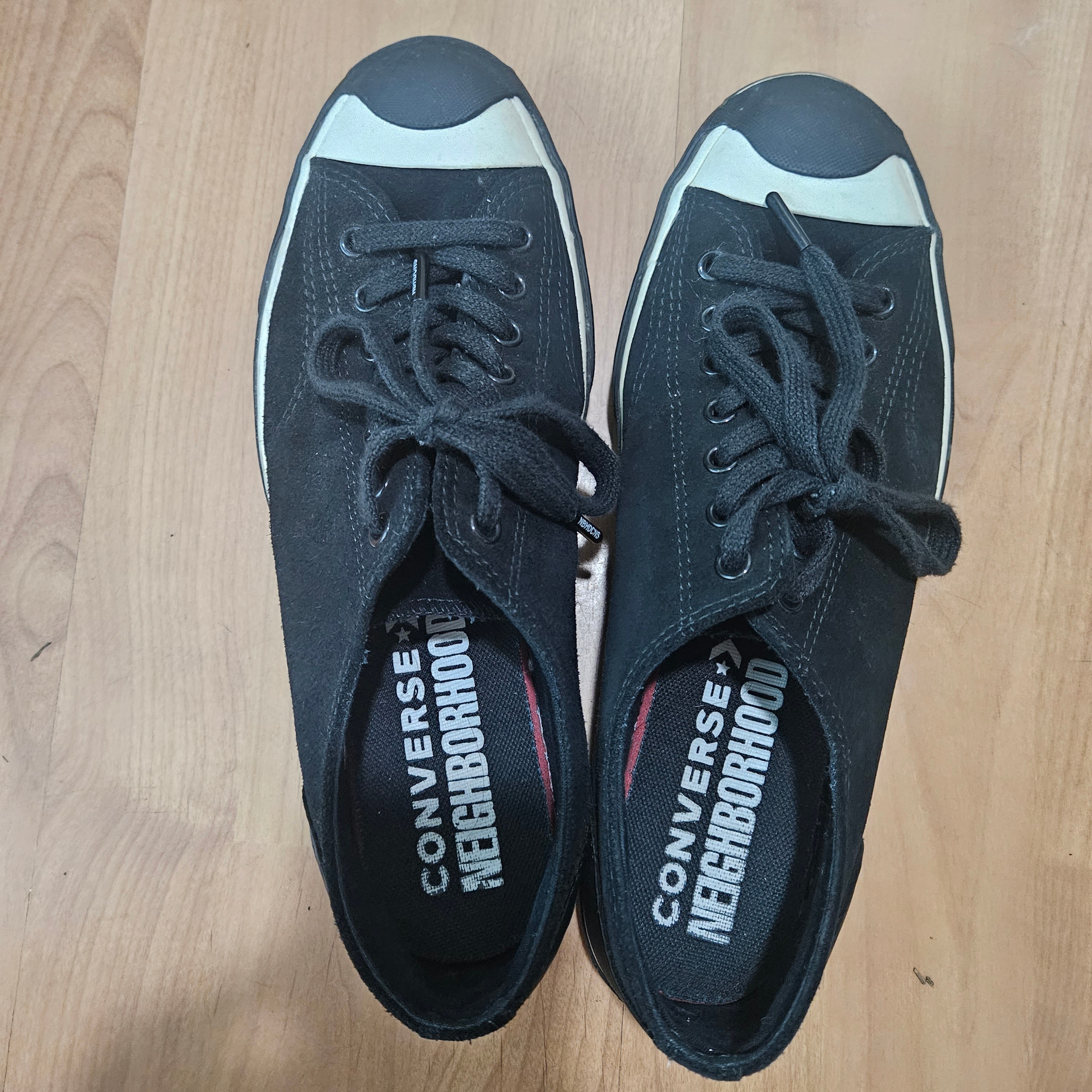 Converse x Neighborhood Jack Purcell Ox Motorcycle 착용 스타일