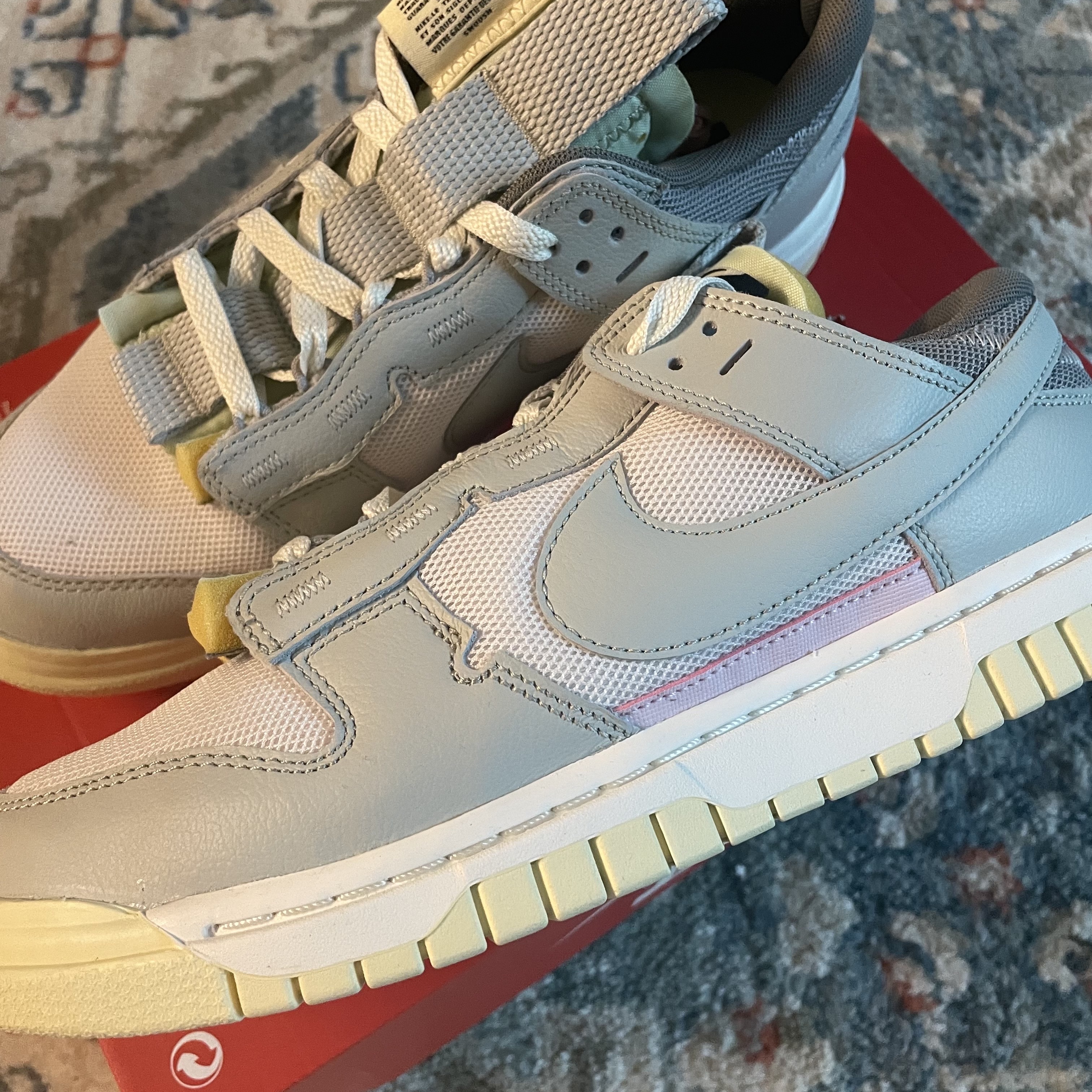 Nike Air Dunk Jumbo Sail Mint Foam 착용 스타일 - 1