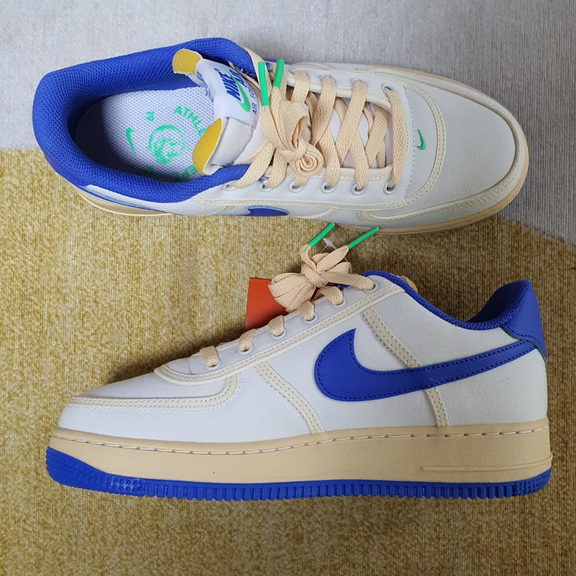 (W) Nike Air Force 1 '07 Sail Medium Blue 착용 스타일
