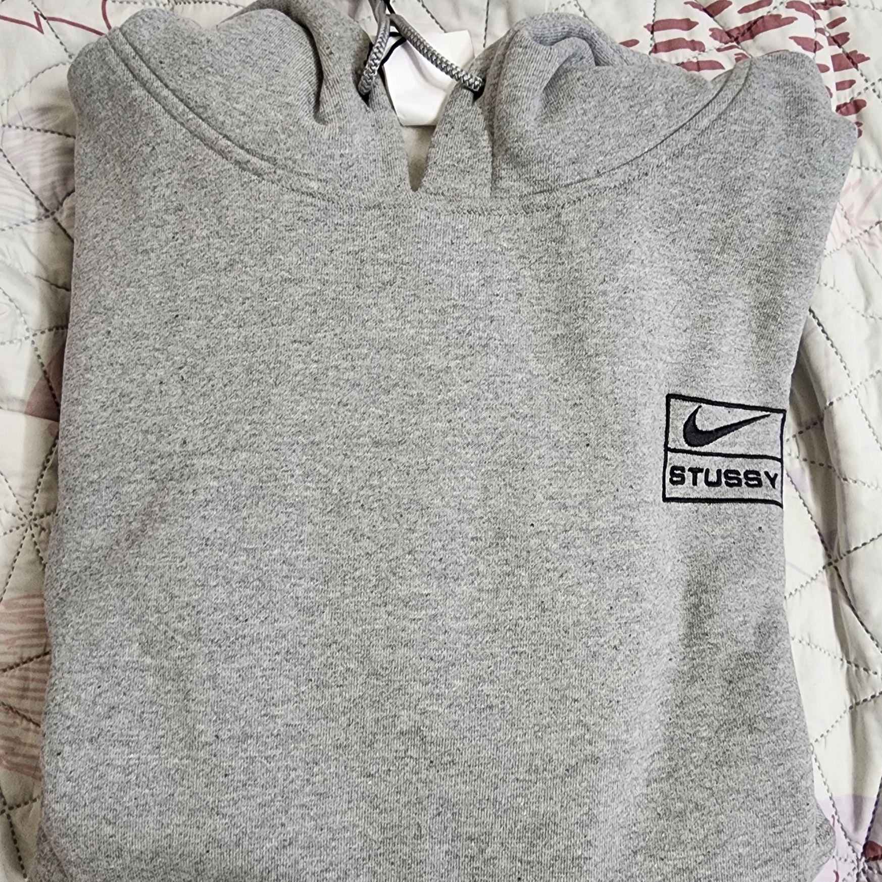 Nike x Stussy NRG RA Pullover Hoodie Dark Grey Heather (DJ9488-063) 착용 스타일