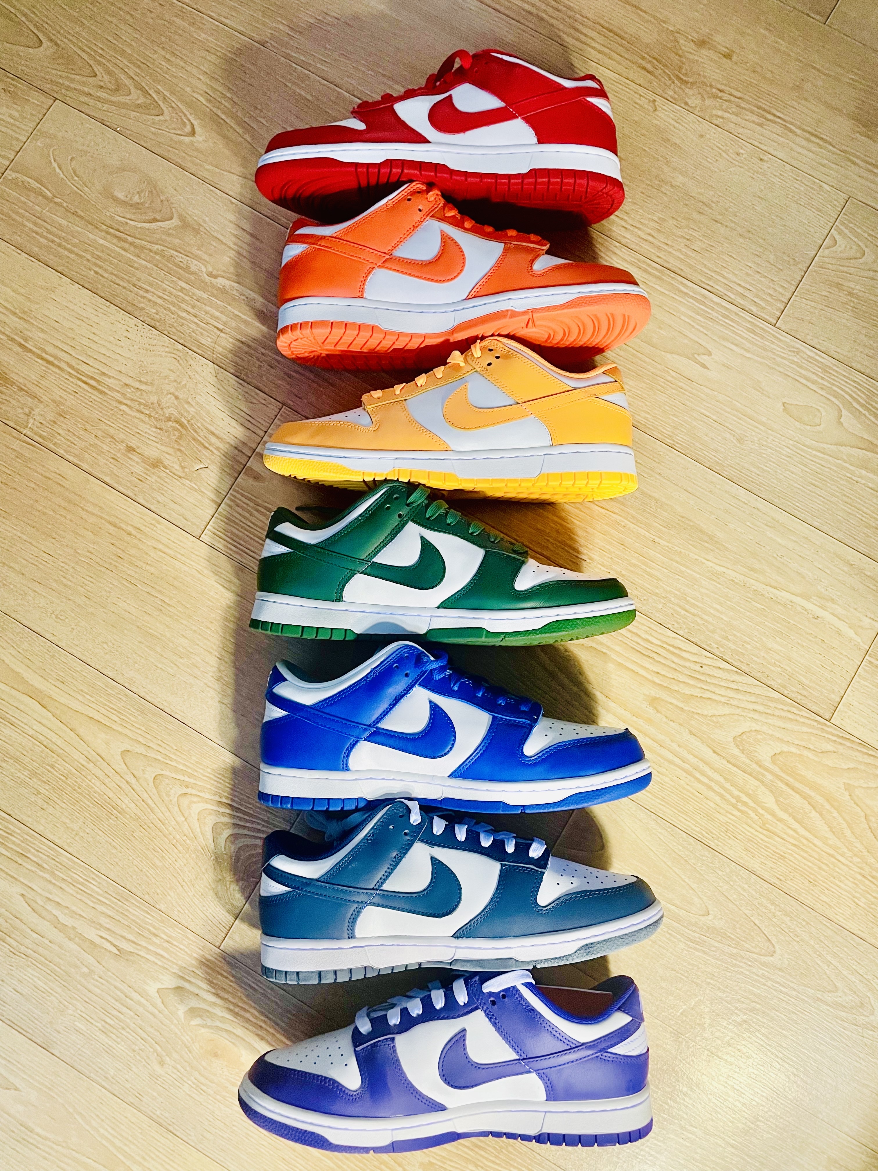 Nike Dunk Low SP White and University Red 2023, Nike Dunk Low SP Syracuse 2022 착용 스타일