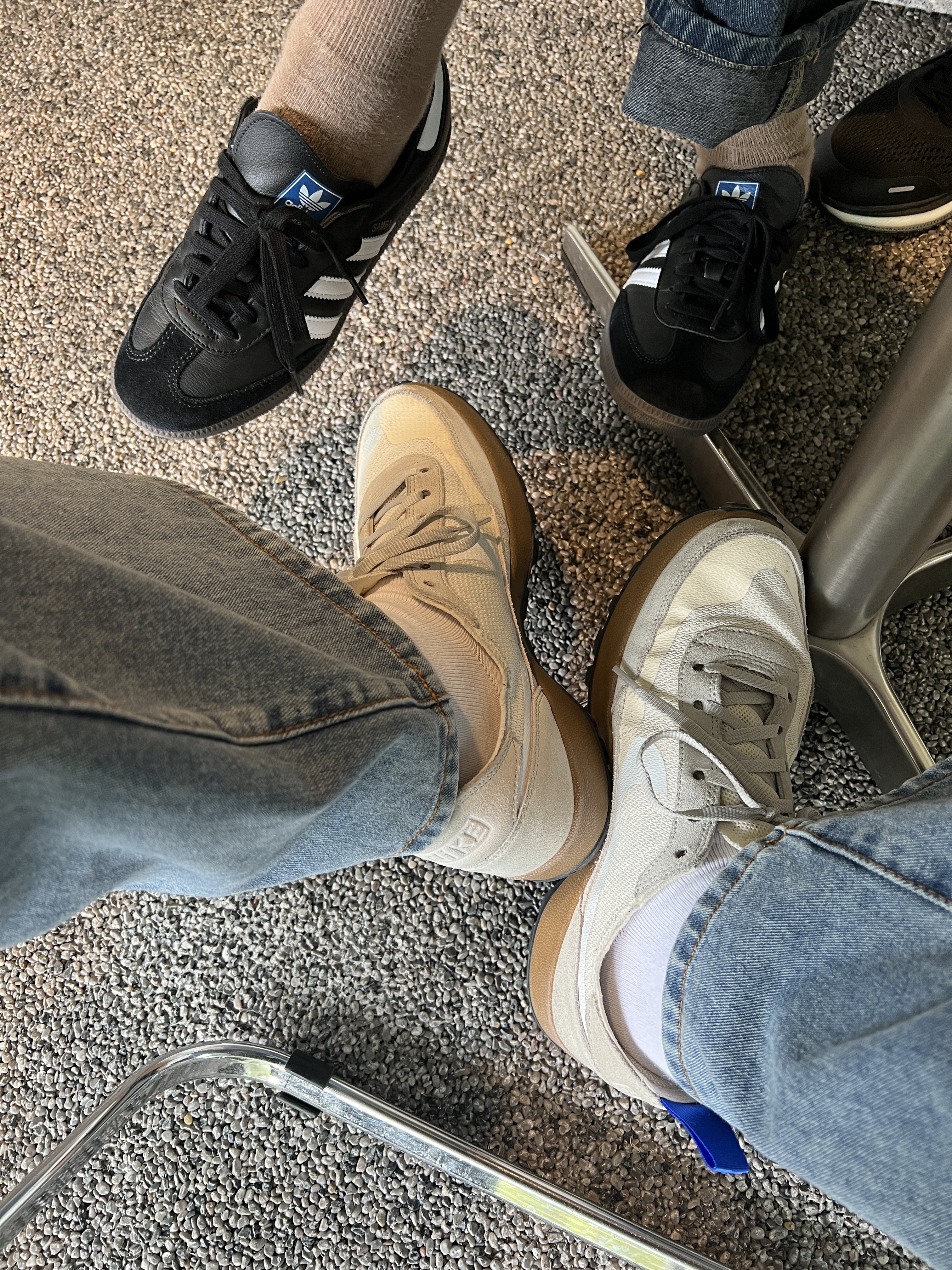 Adidas Samba OG Black White Gum, Nike x Tom Sachs General Purpose Shoe Light Cream 착용 스타일