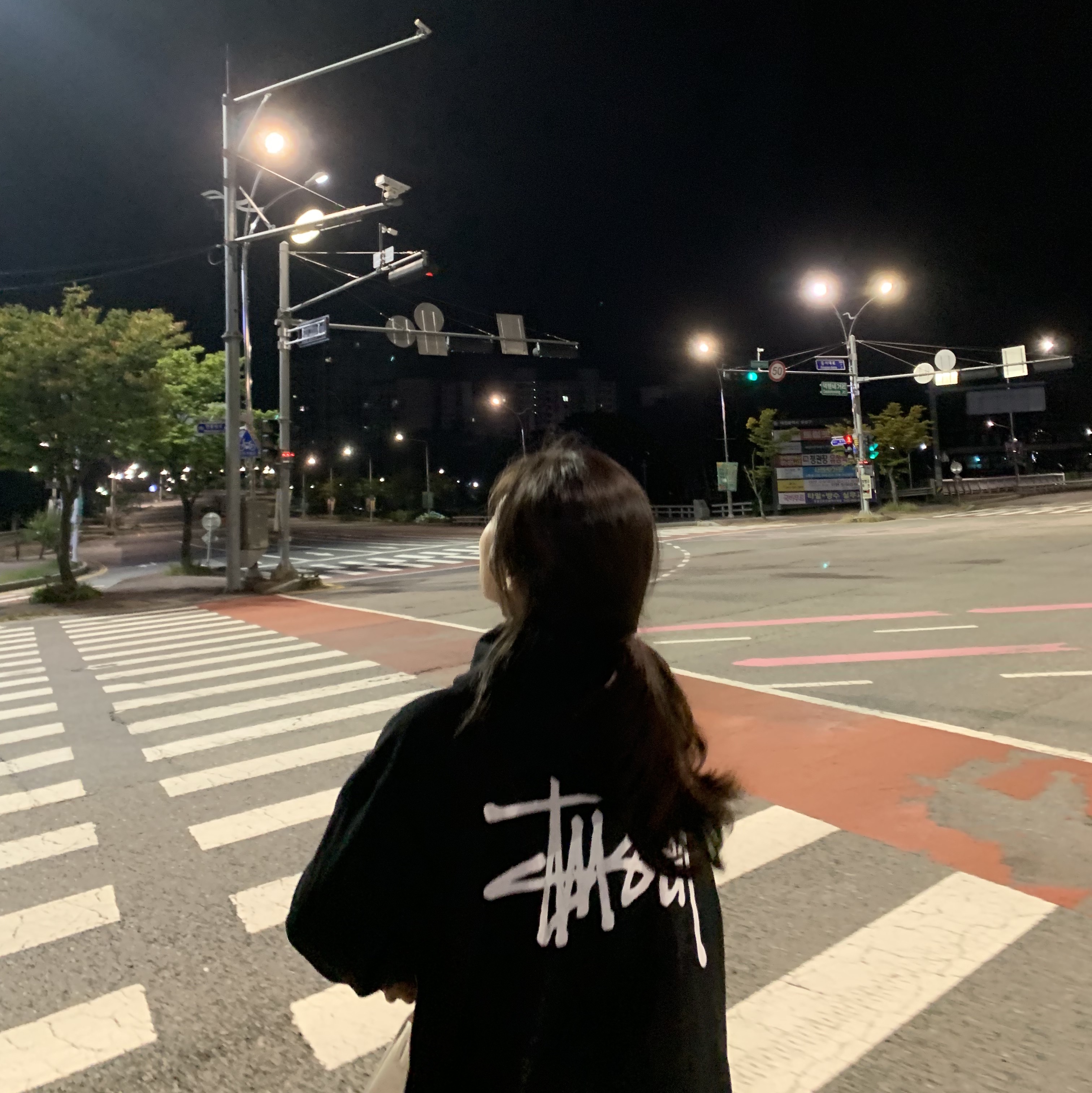 Stussy Basic Stussy Pigment Dyed Hoodie Black 착용 스타일