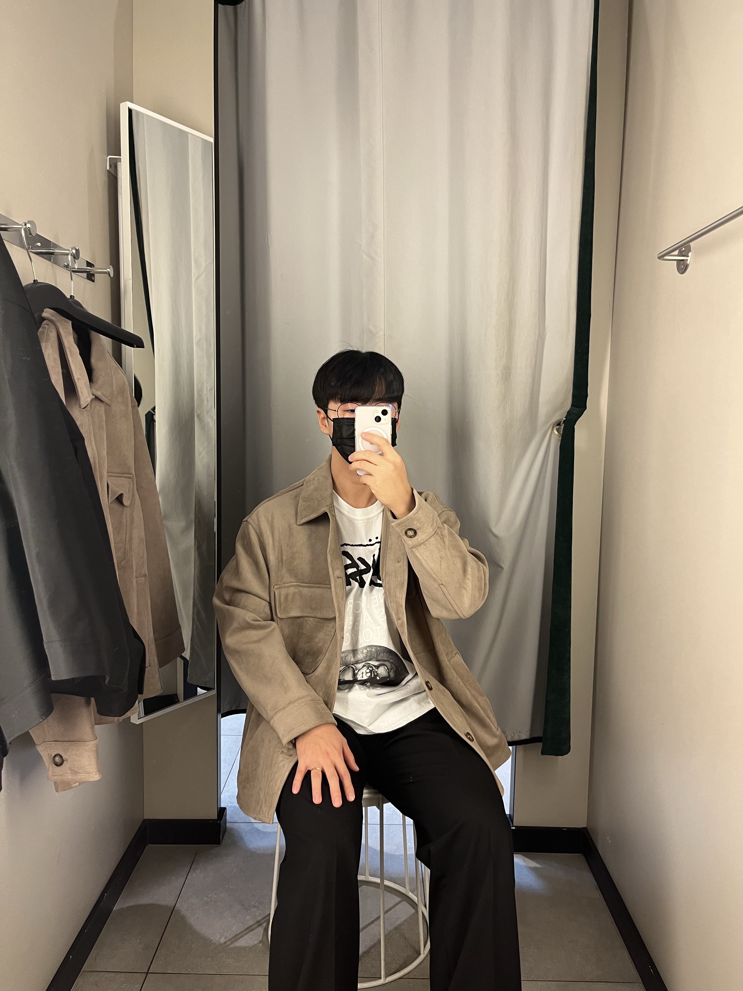 Stussy x Rick Owens 40 WT T-Shirt 착용 스타일