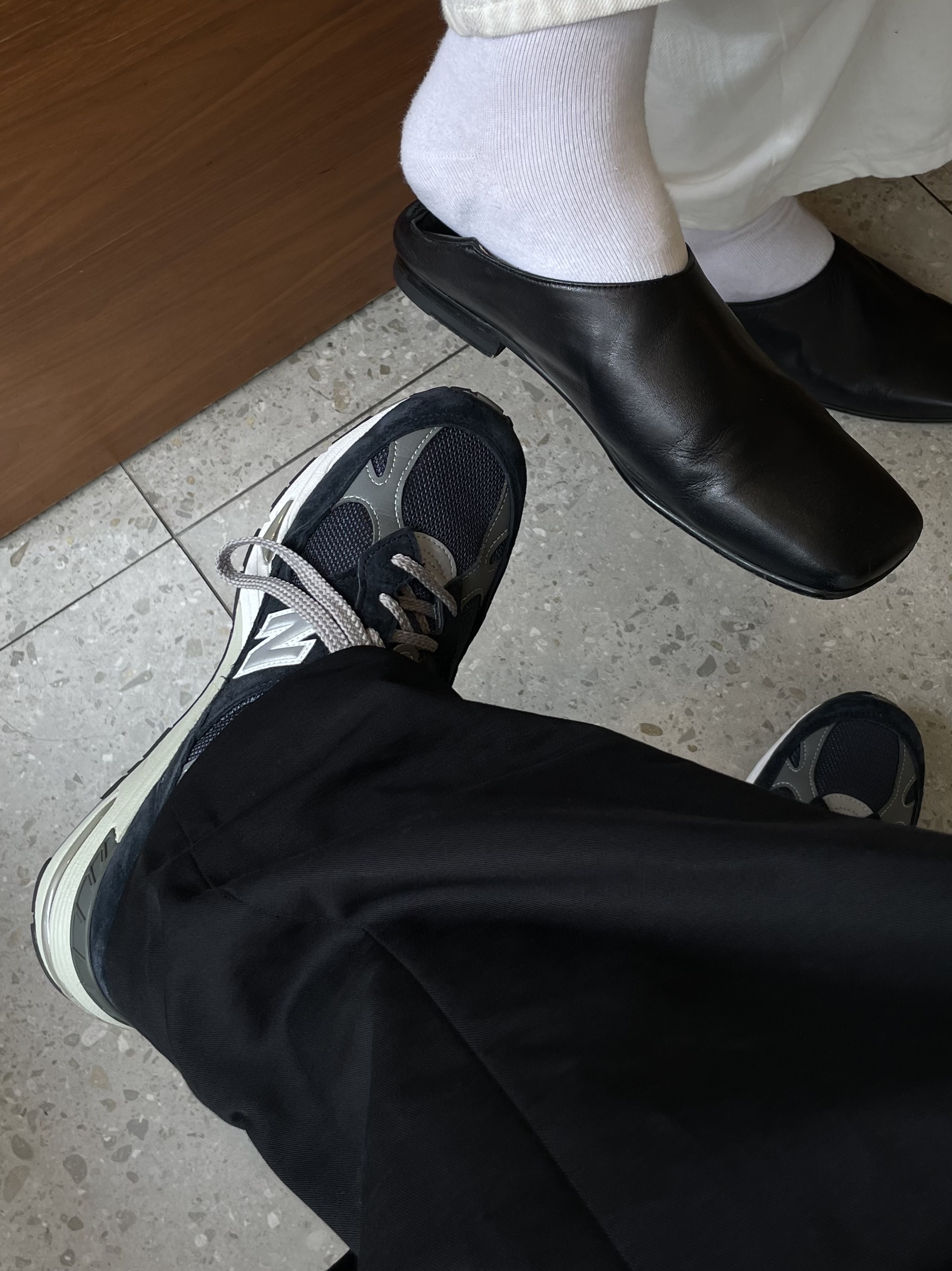New Balance 991 Made in UK Navy 착용 스타일