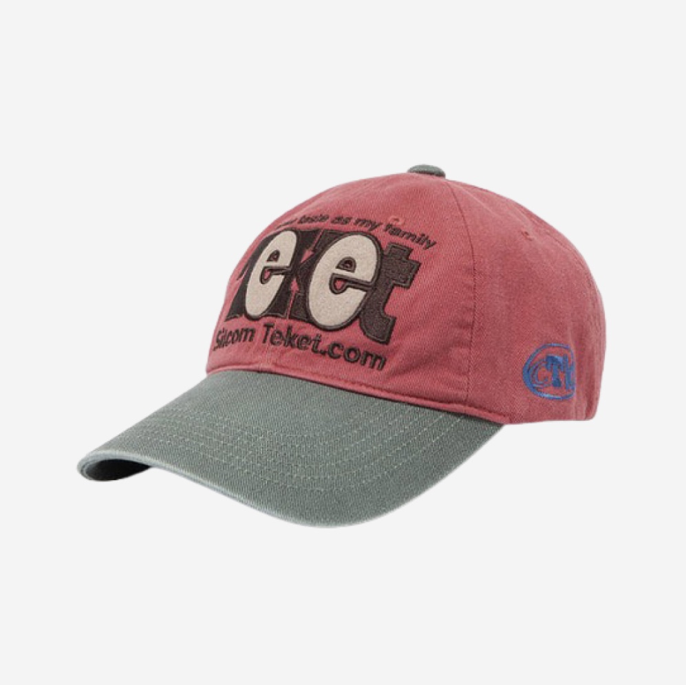 Teket Homework Pants Grey, Teket Episode Cap Pink 착용 스타일 - 2