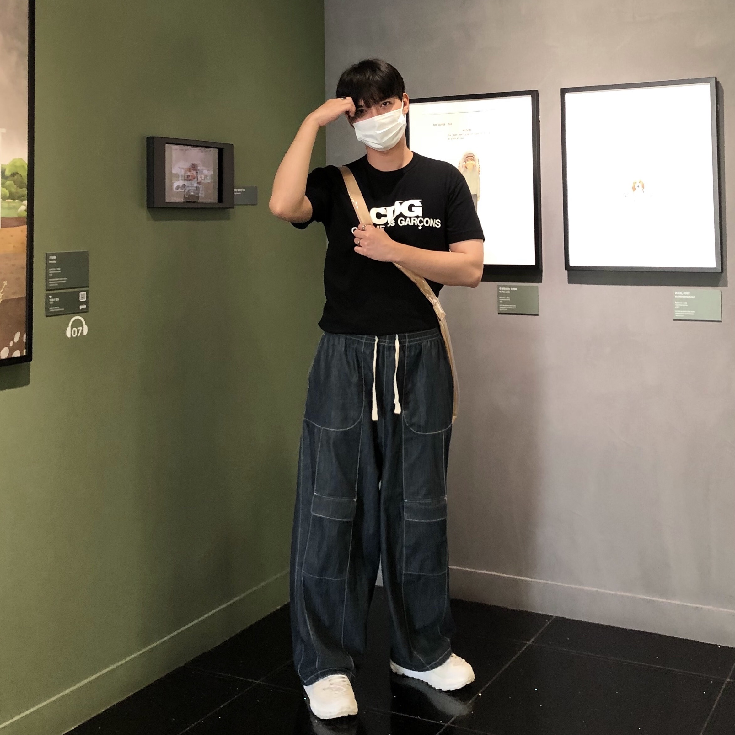CDG Logo T-Shirt Black, Hoka x Opening Ceremony Tor Ultra Hi 착용 스타일