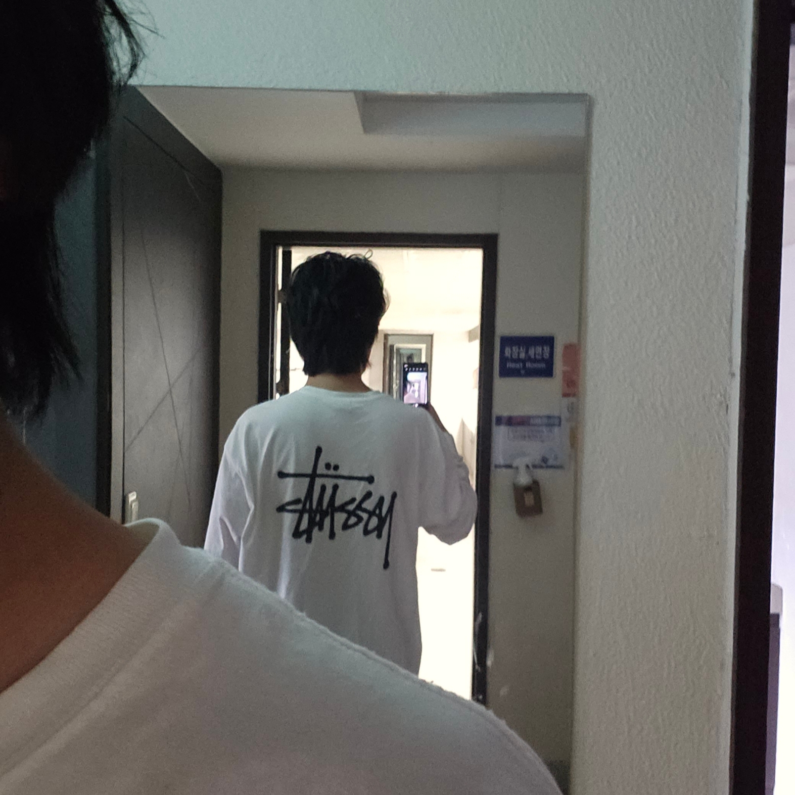 Stussy Basic Stussy LS T-Shirt White 2023 착용 스타일