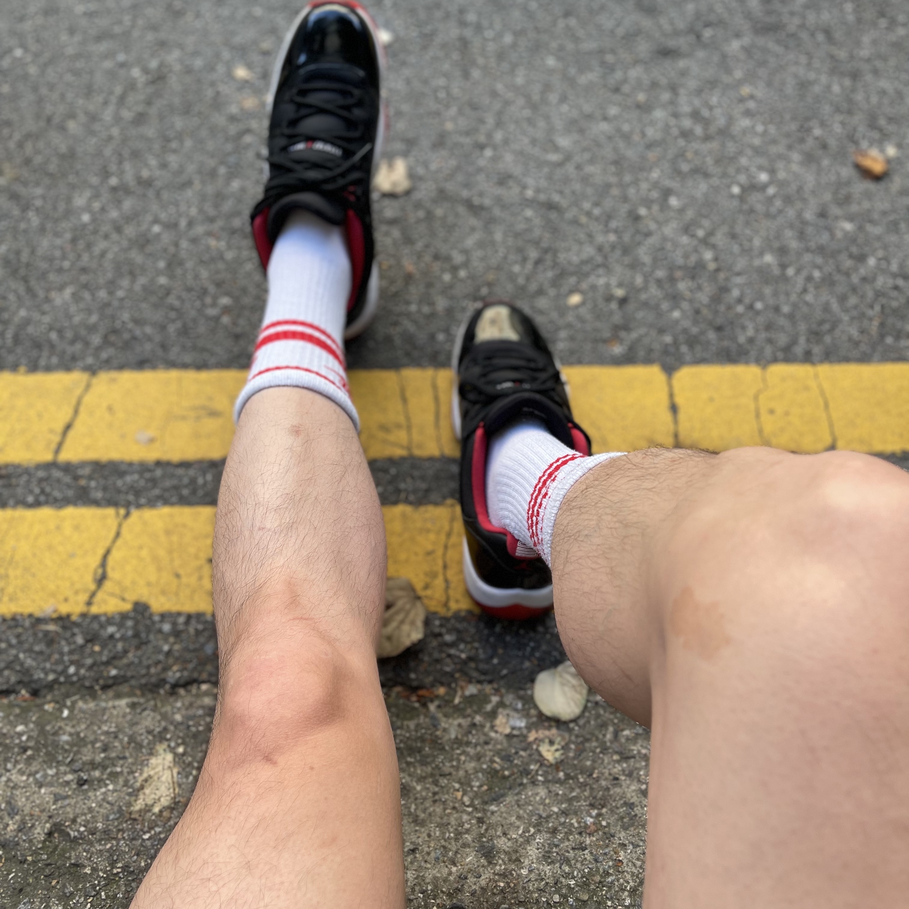 Jordan 11 Retro Low Bred 착용 스타일 - 1