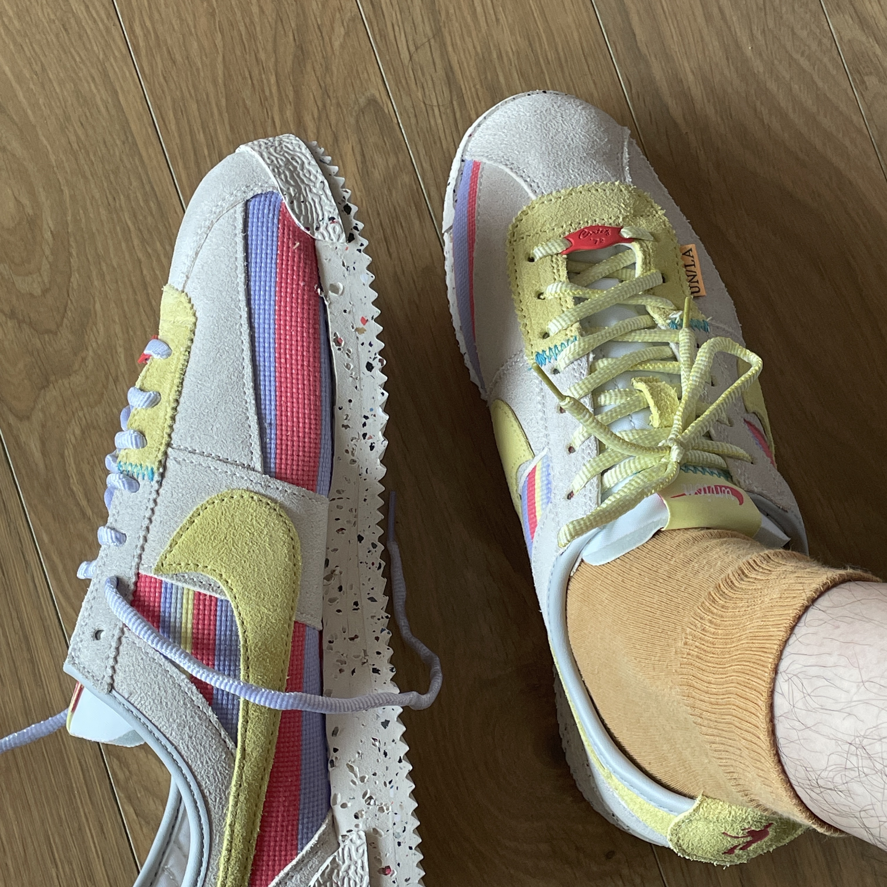 Nike x Union Cortez SP Lemon Frost 착용 스타일