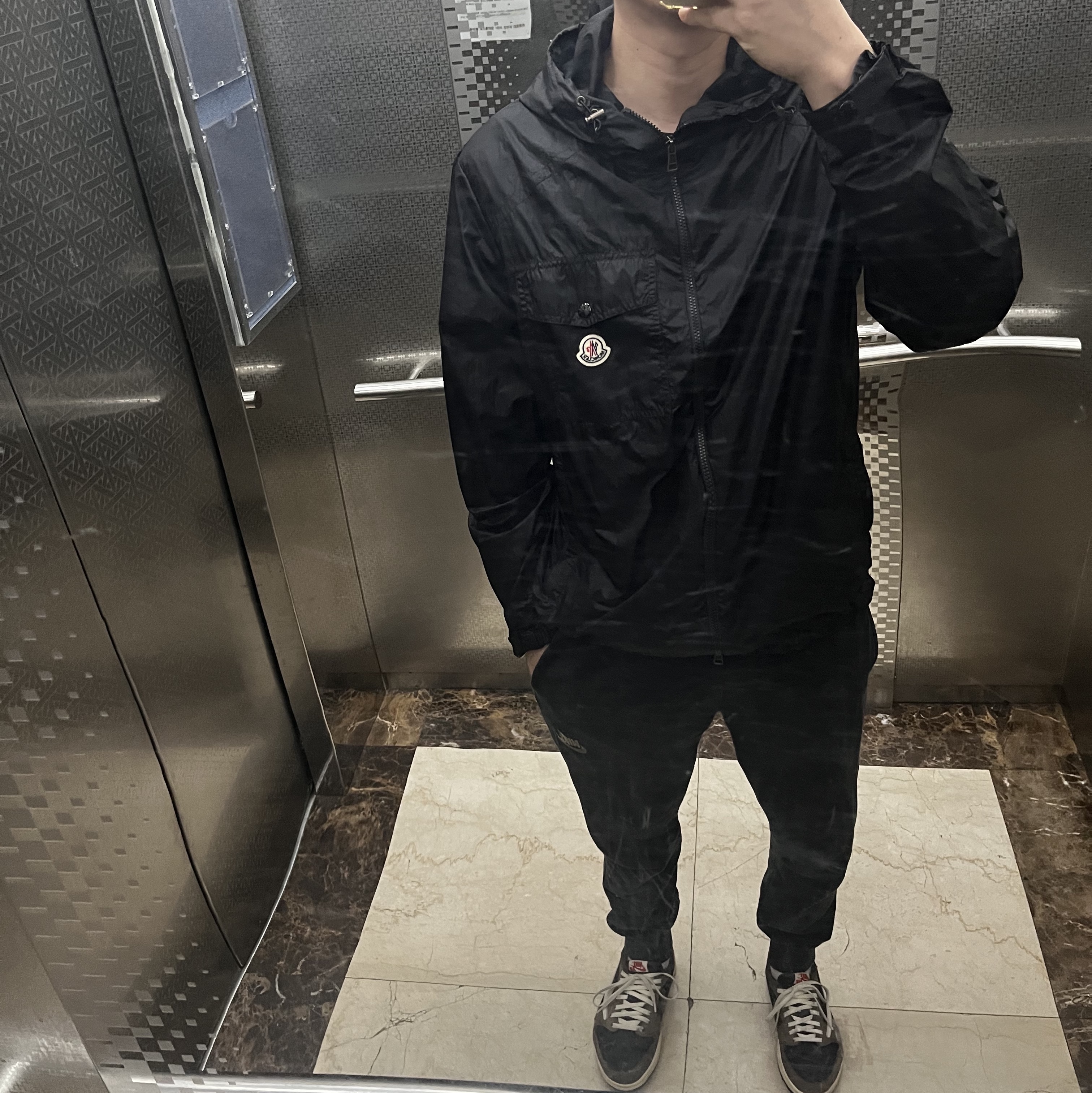 Moncler Samakar Hooded Jacket Black - 23SS 착용 스타일
