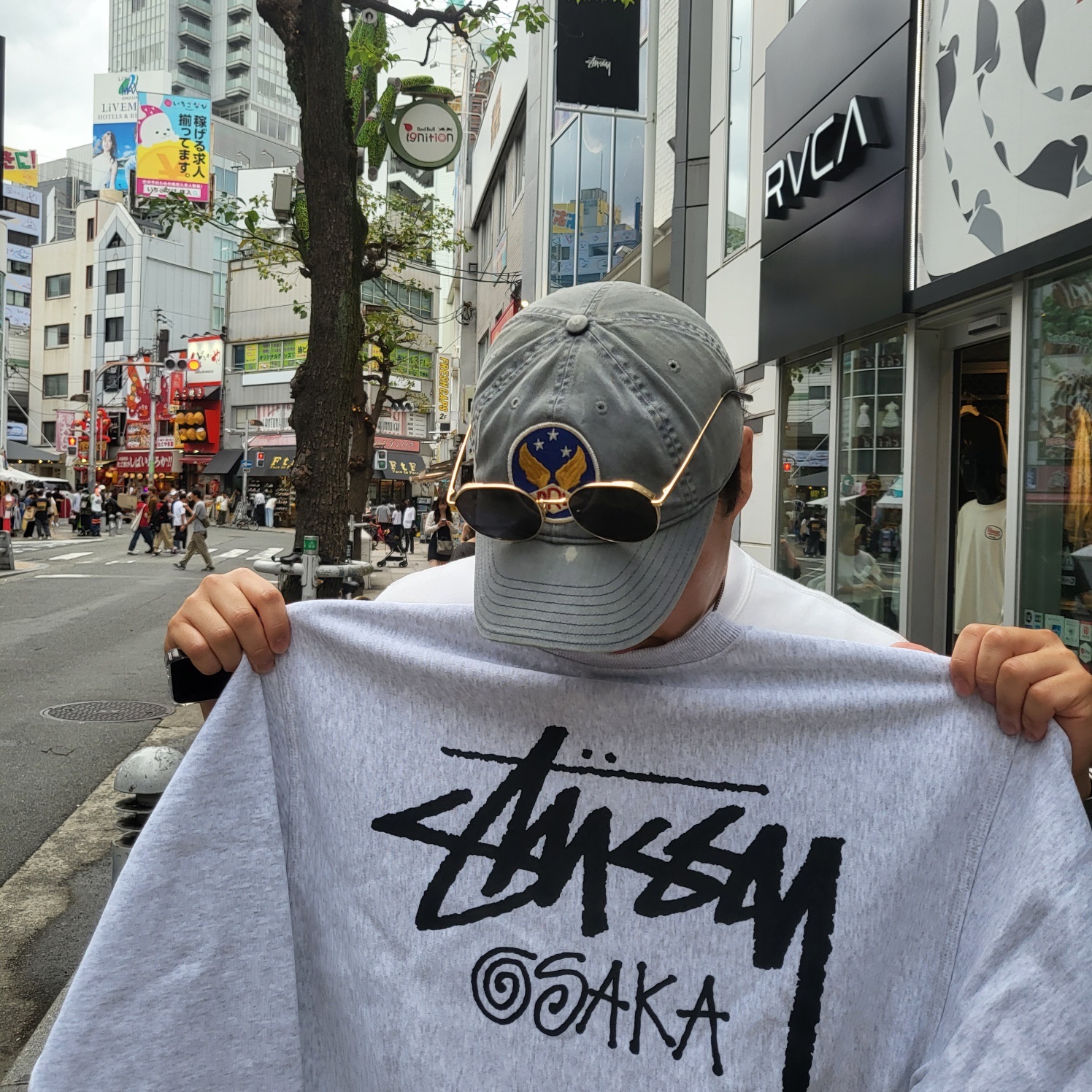 Stussy Stock Seoul Crew Ash Heather 2021, Double RL Garment Dyeing Twill Ball Cap Blue 착용 스타일 - 1