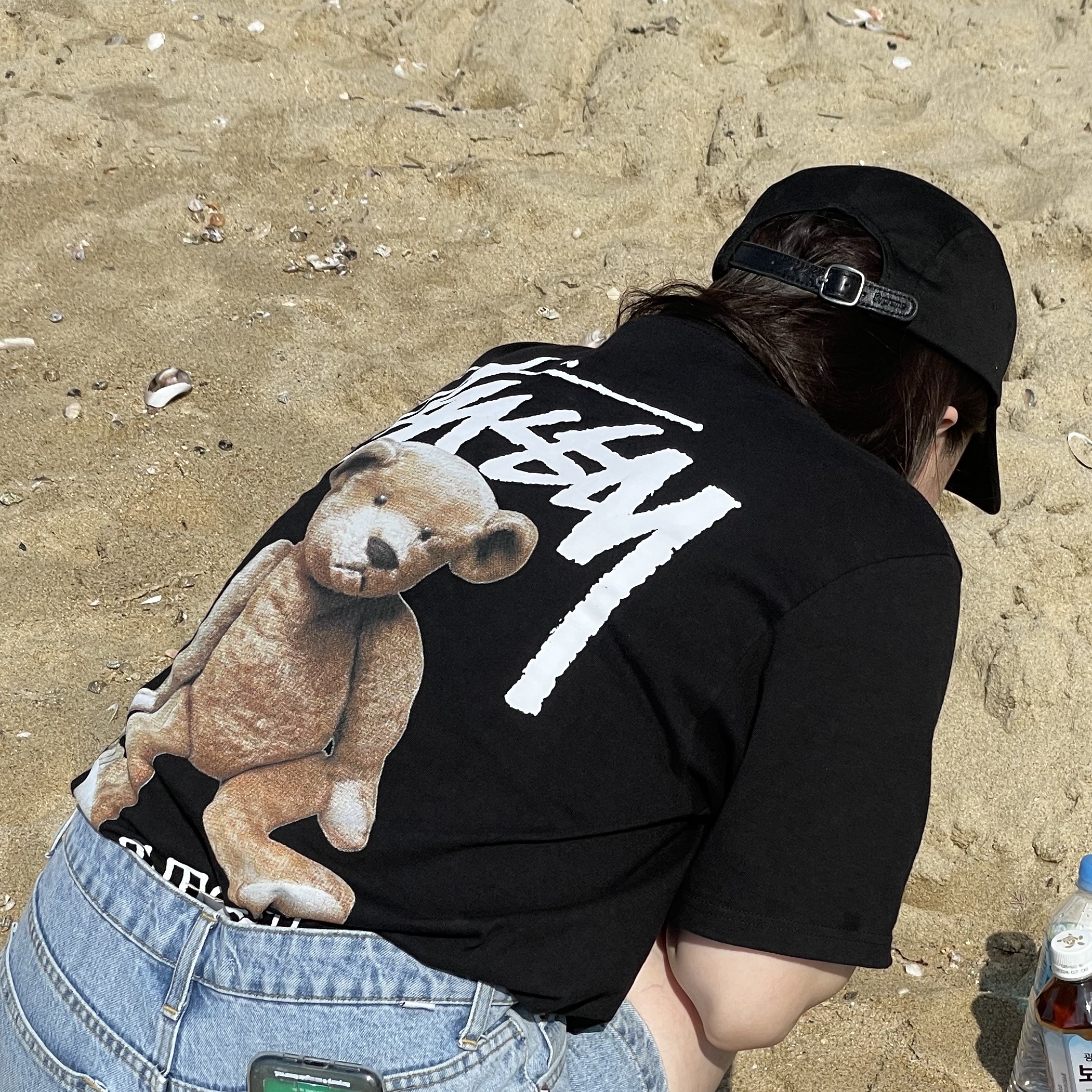 Stussy Built Tough T-Shirt Black 착용 스타일