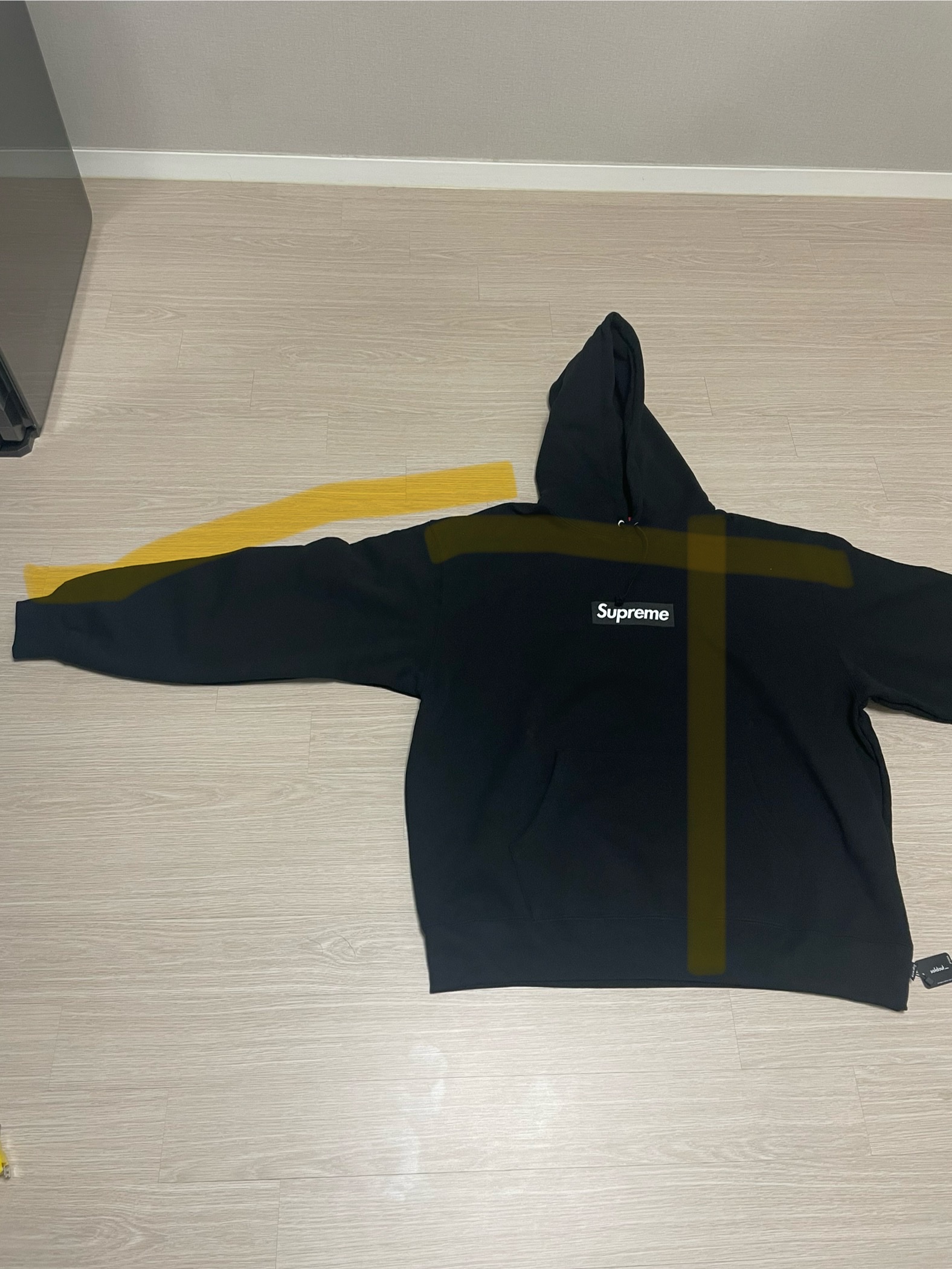 Supreme Seoul Box Logo Hooded Sweatshirt Black - 23FW 착용 스타일